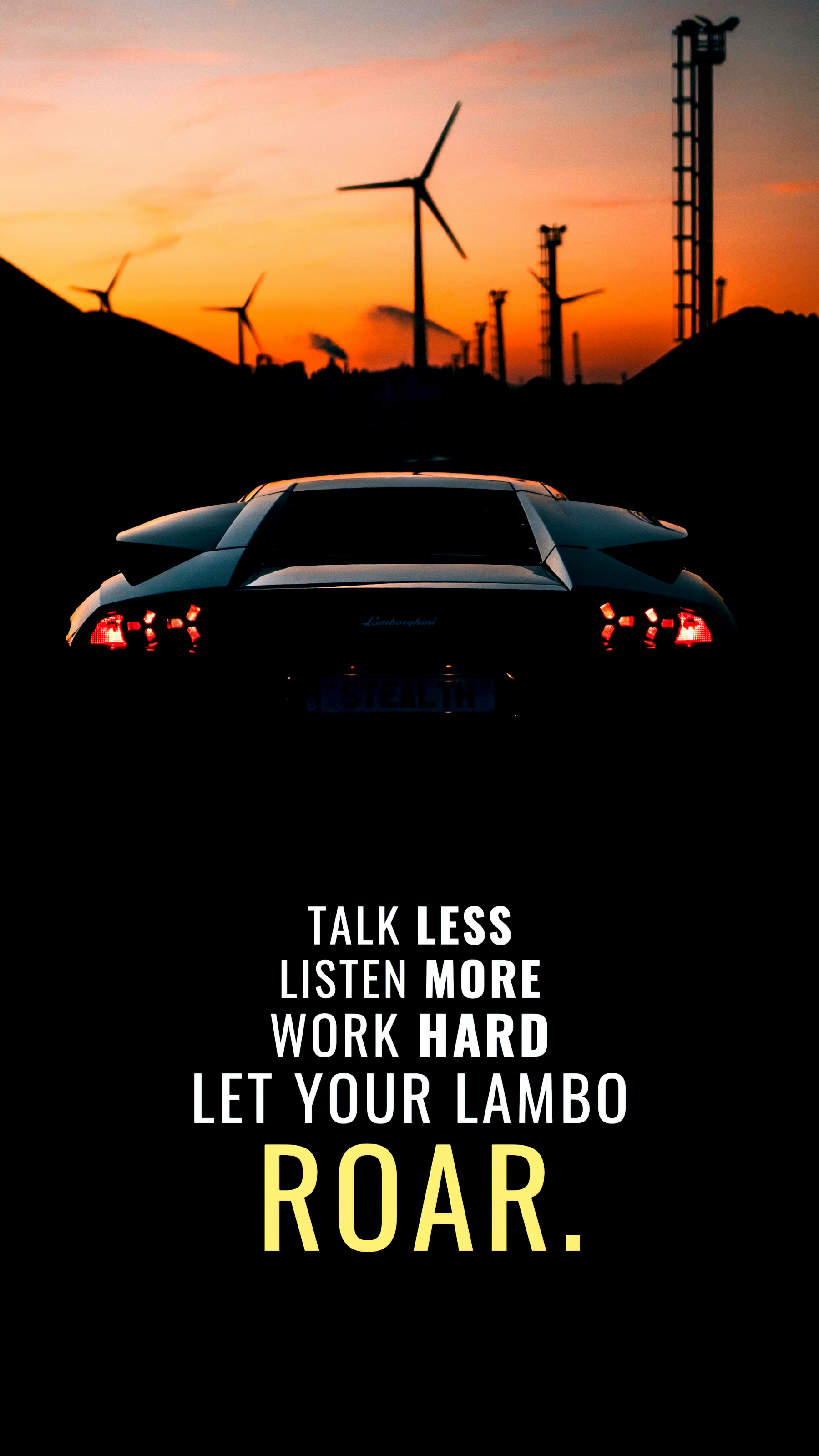 Lamborghini Roar Motivation - quotes wallpaper for OpersCraft