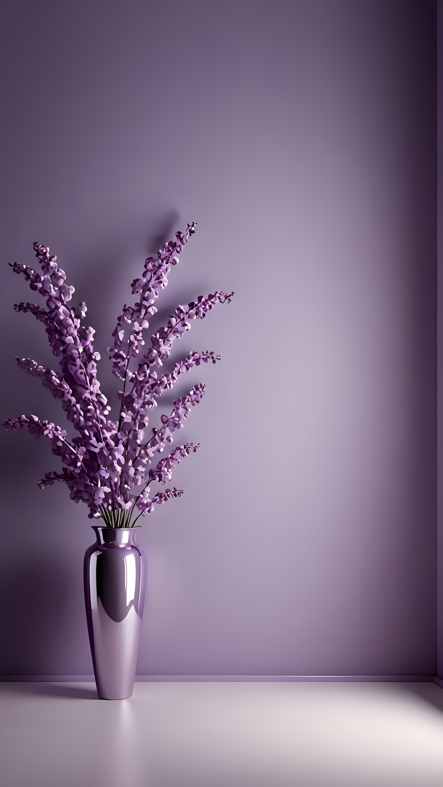Lavender Vase Still Life - floral wallpaper for OpersCraft