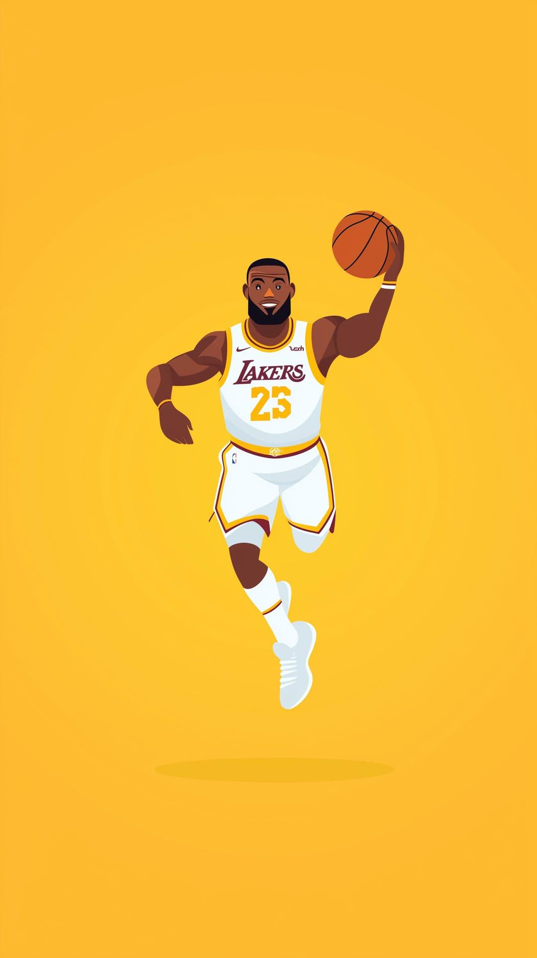 LeBron_James_Cartoon_Dunk - art wallpaper for OpersCraft