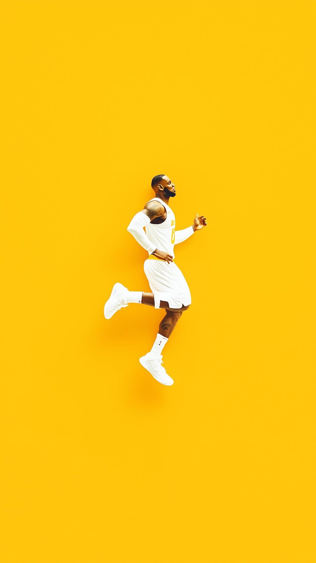 LeBron_James_White_Uniform_Run - sports wallpaper for OpersCraft