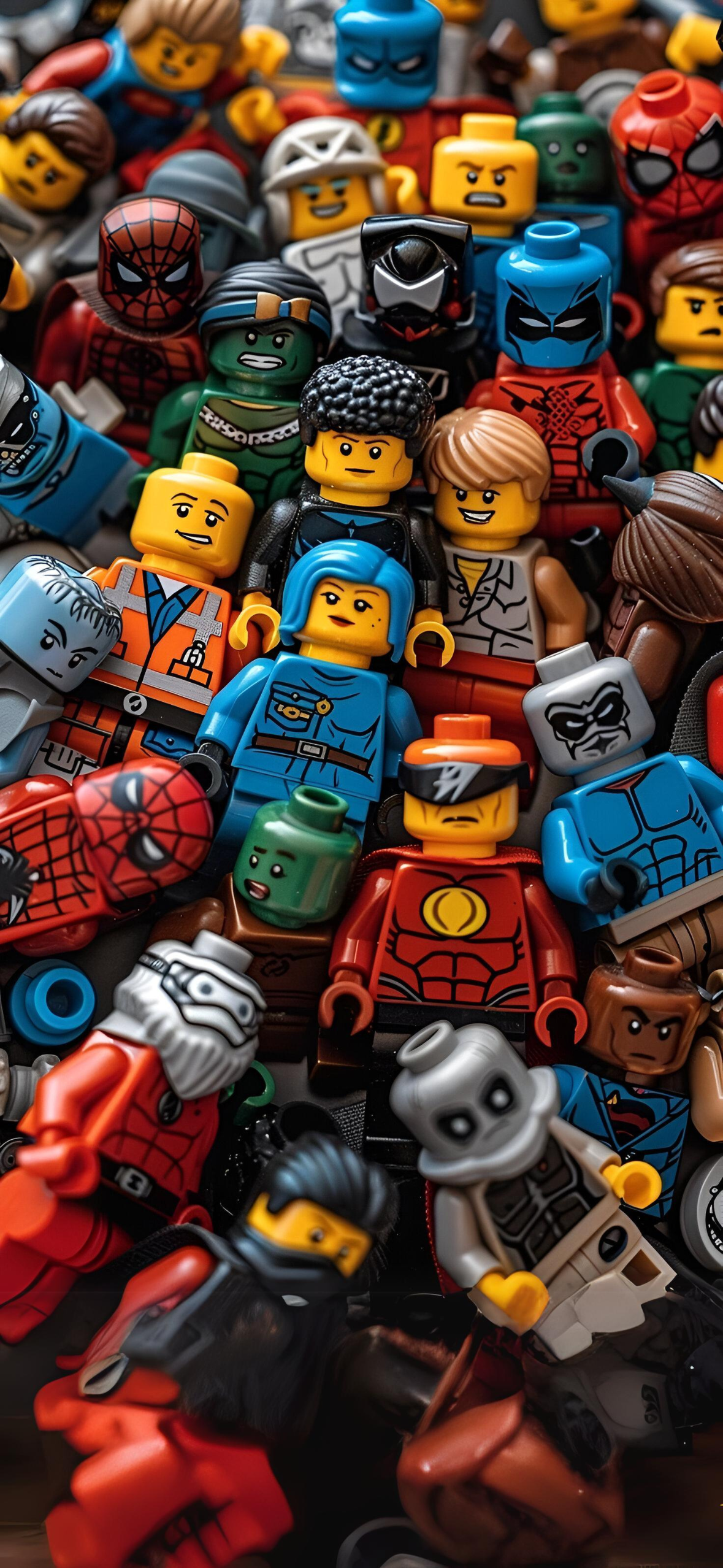 Lego Minifigure Pile-Up - random wallpaper for OpersCraft