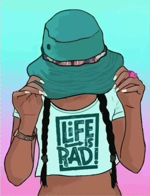 Life is Rad - girl wallpaper for OpersCraft