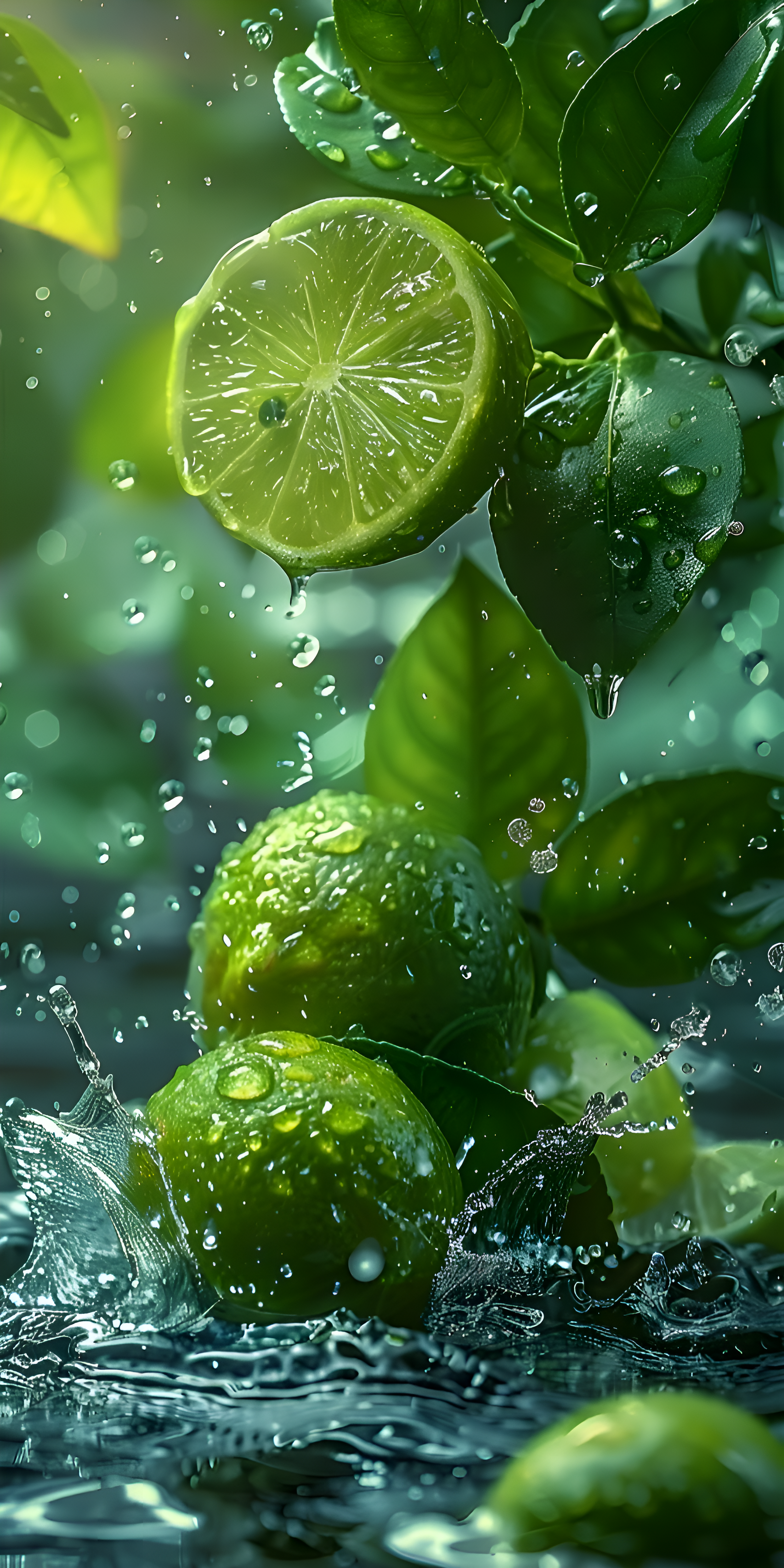 Lime Splash Refreshment - fruit wallpaper for OpersCraft