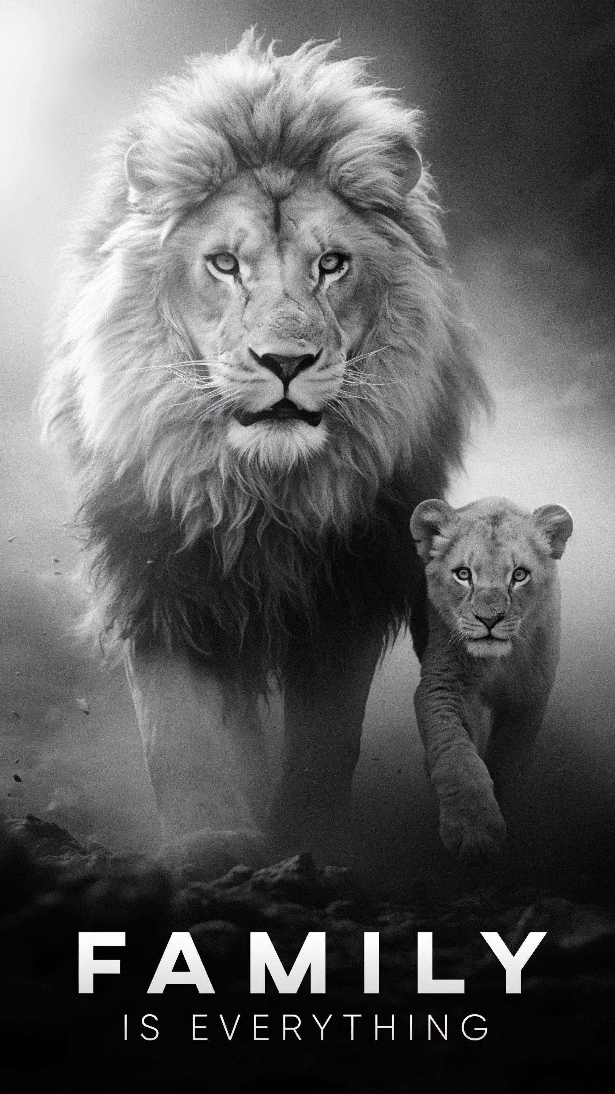 Lion Family Portrait - lion wallpaper for OpersCraft