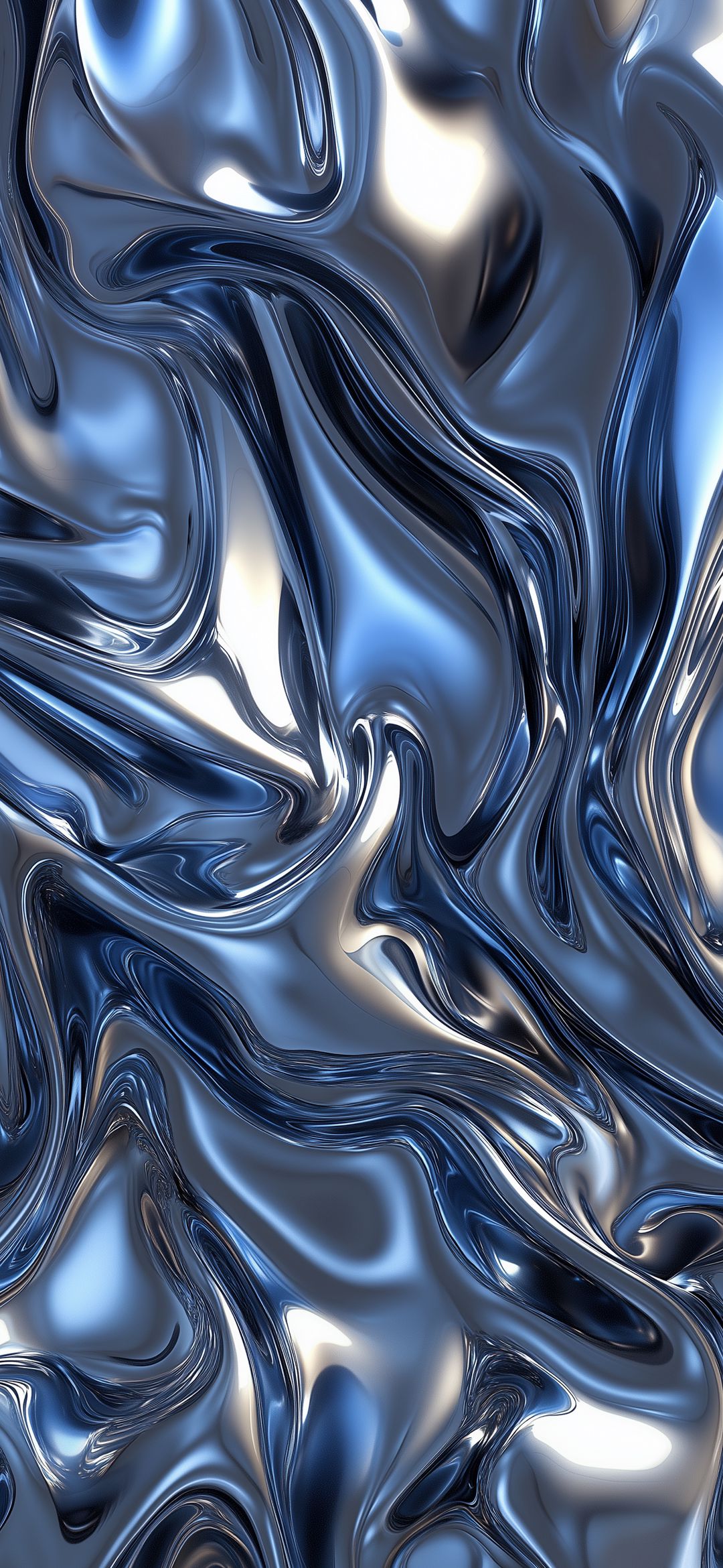 Liquid Chrome Waves - random wallpaper for OpersCraft