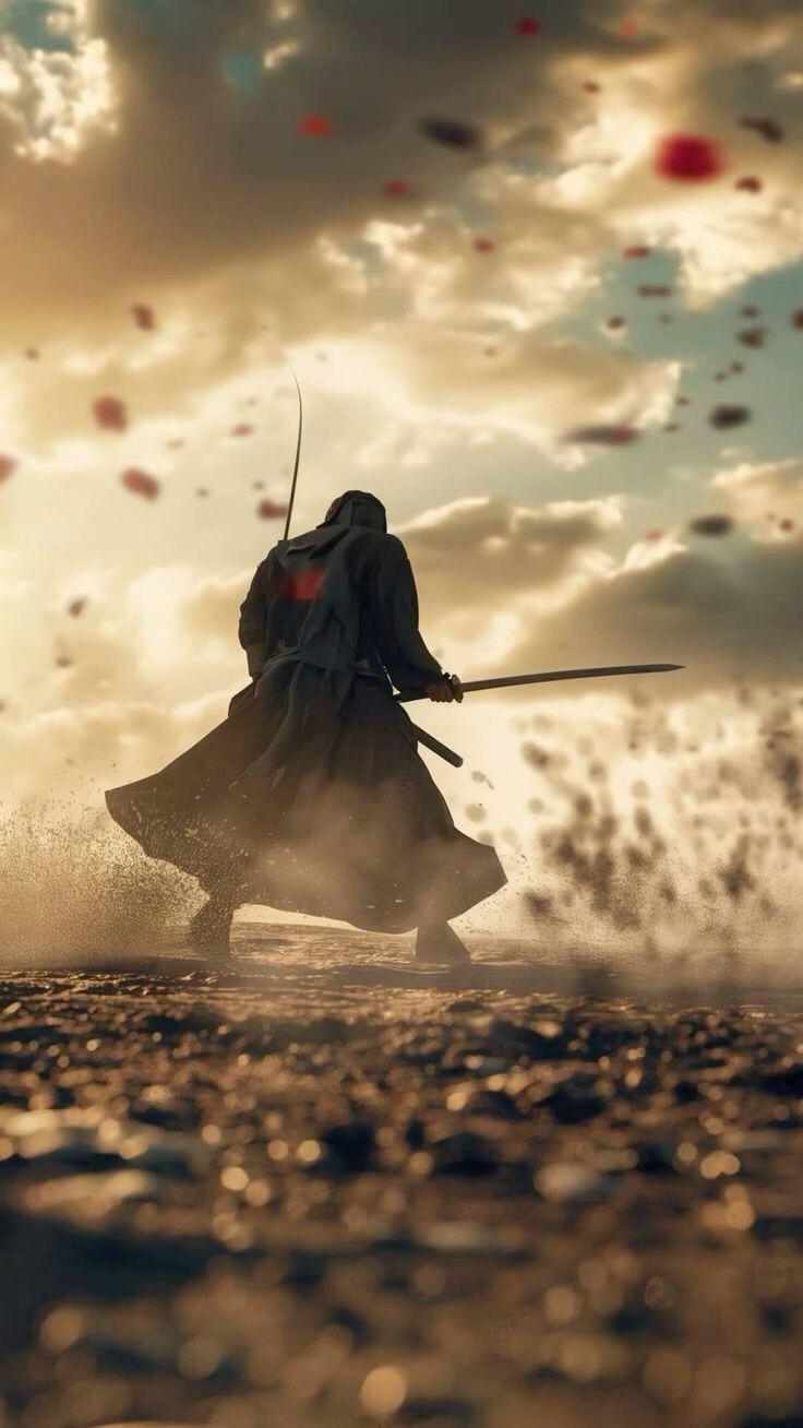 Lone Samurai Warrior - samurai wallpaper for OpersCraft