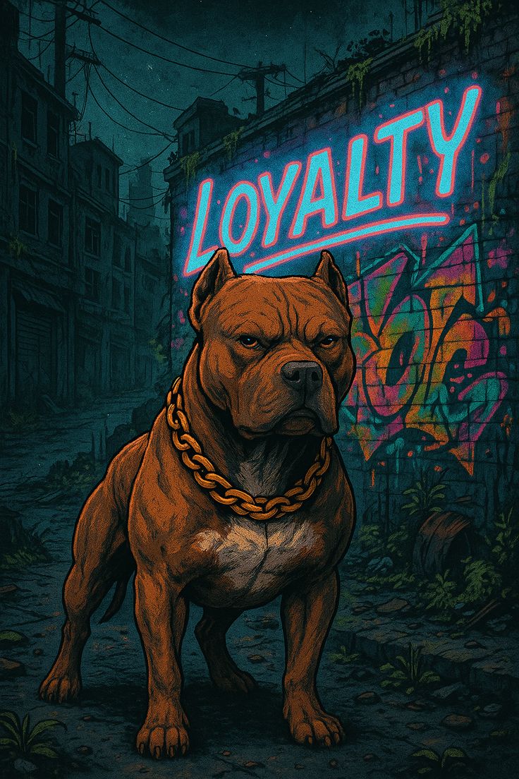 Loyal Pitbull Graffiti - ghetto wallpaper for OpersCraft