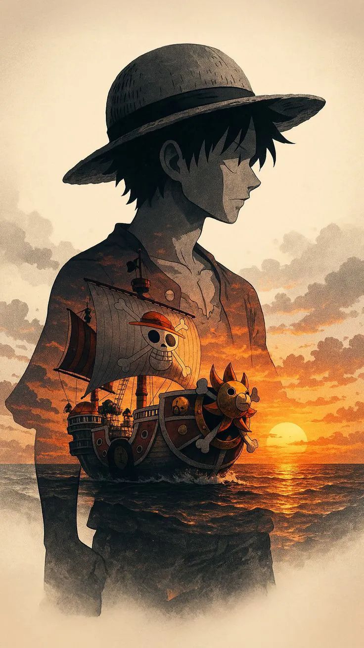 Luffy's Sunset Voyage - ghetto wallpaper for OpersCraft