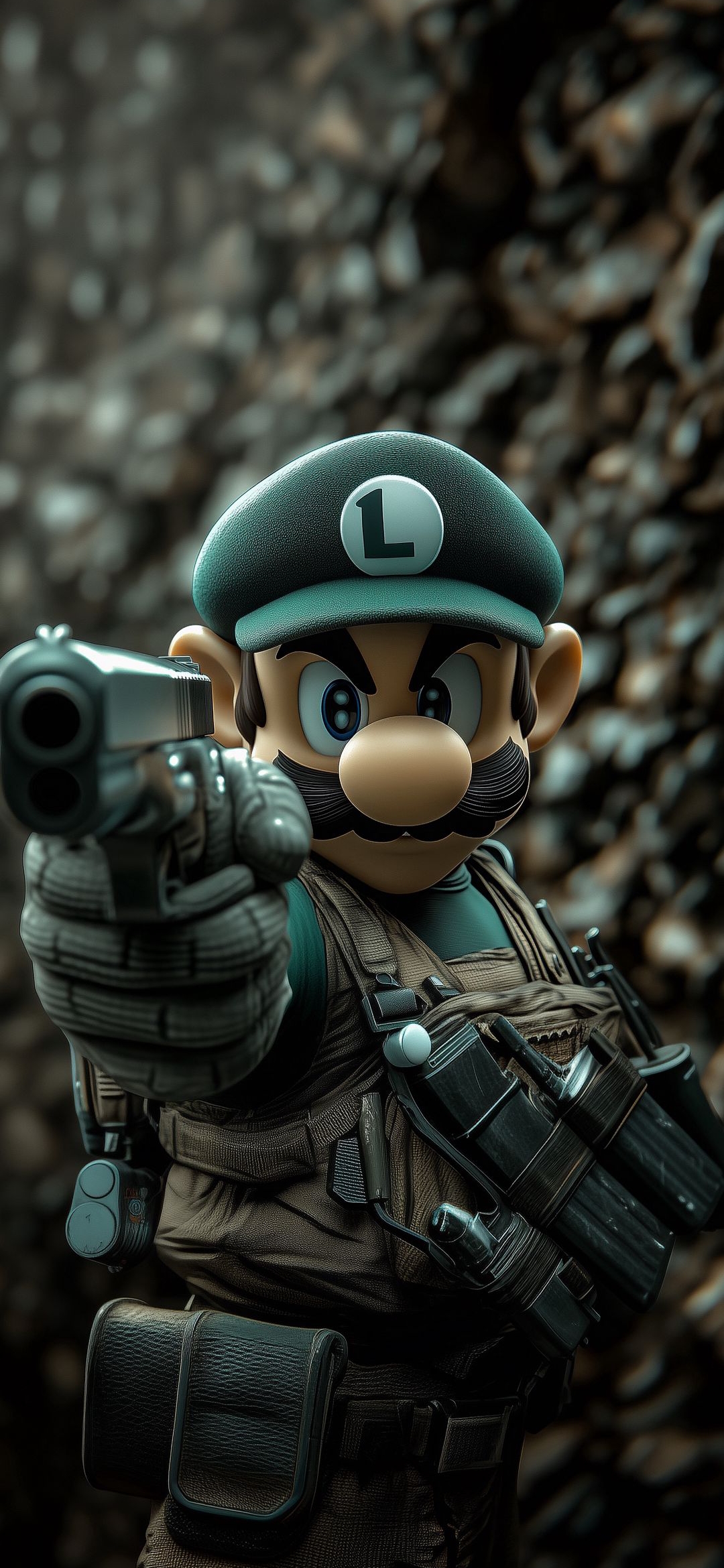 Luigi Tactical Aim - mario wallpaper for OpersCraft