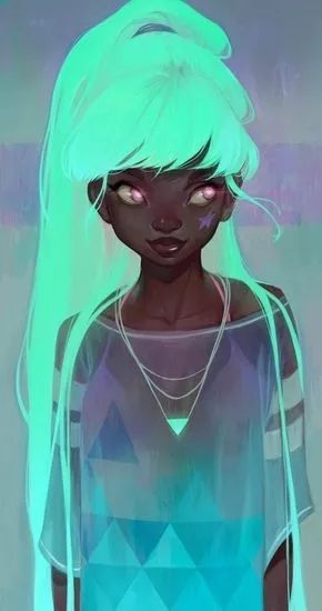 Luminous Girl Portrait - girl wallpaper for OpersCraft