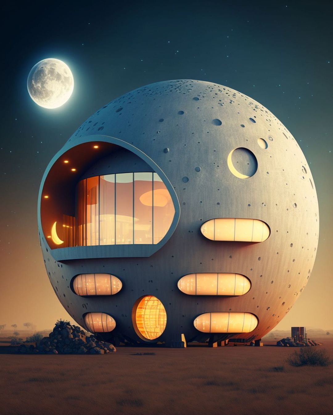 Lunar Sphere Home - architecture wallpaper for OpersCraft