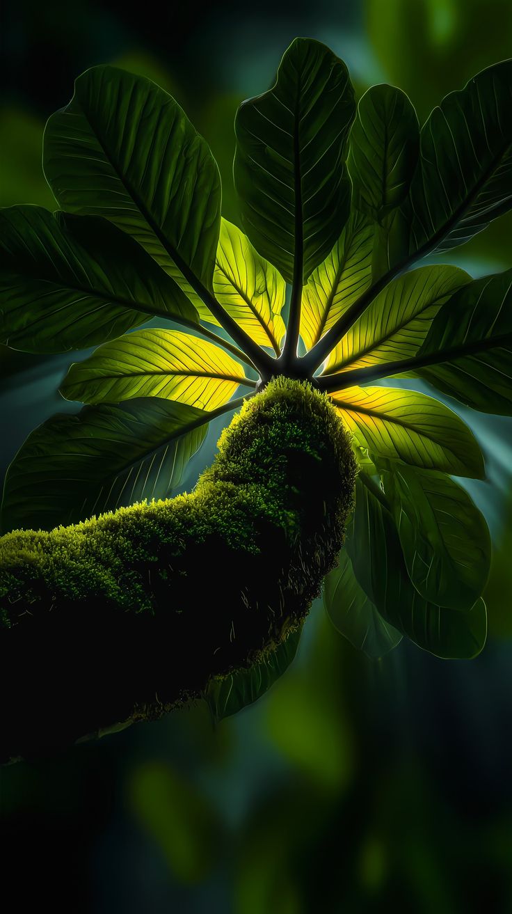 Lush Mossy Branch - nature wallpaper for OpersCraft