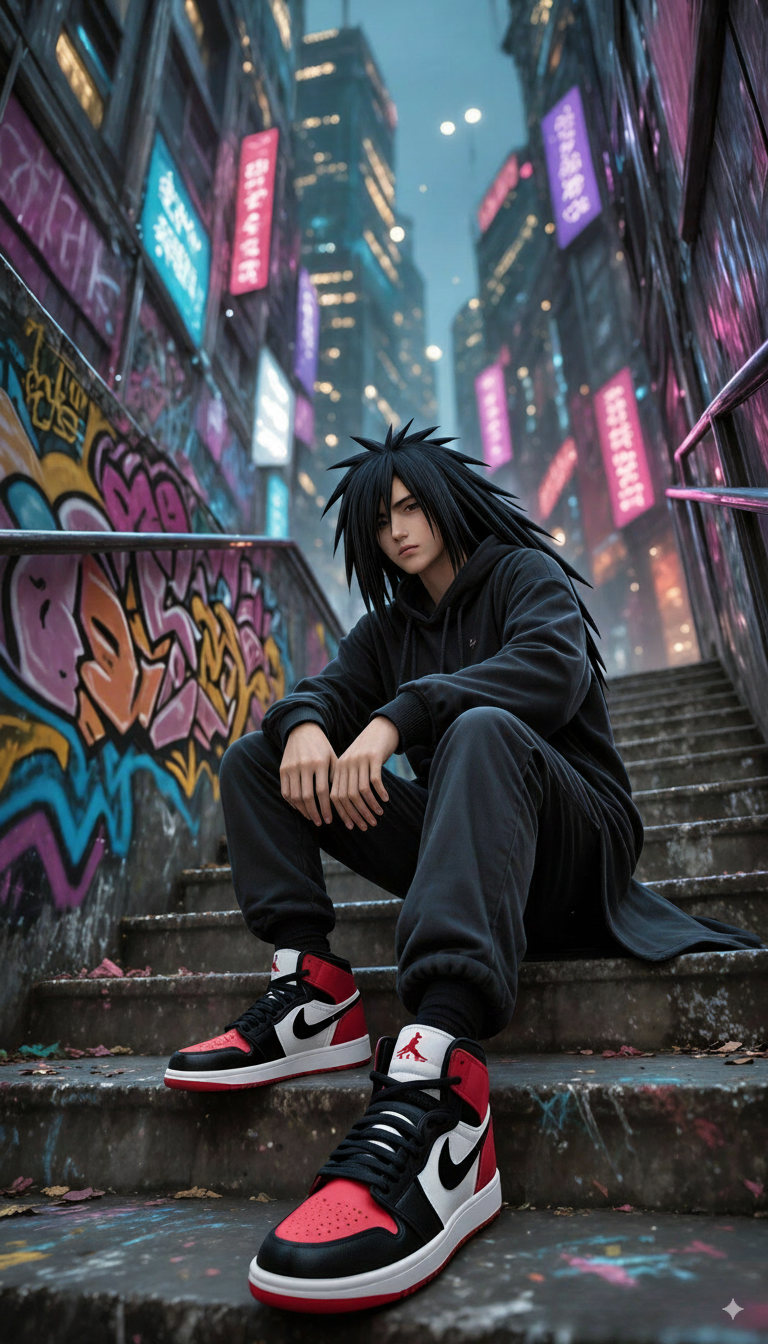 Madara in Neon City - dope wallpaper for OpersCraft