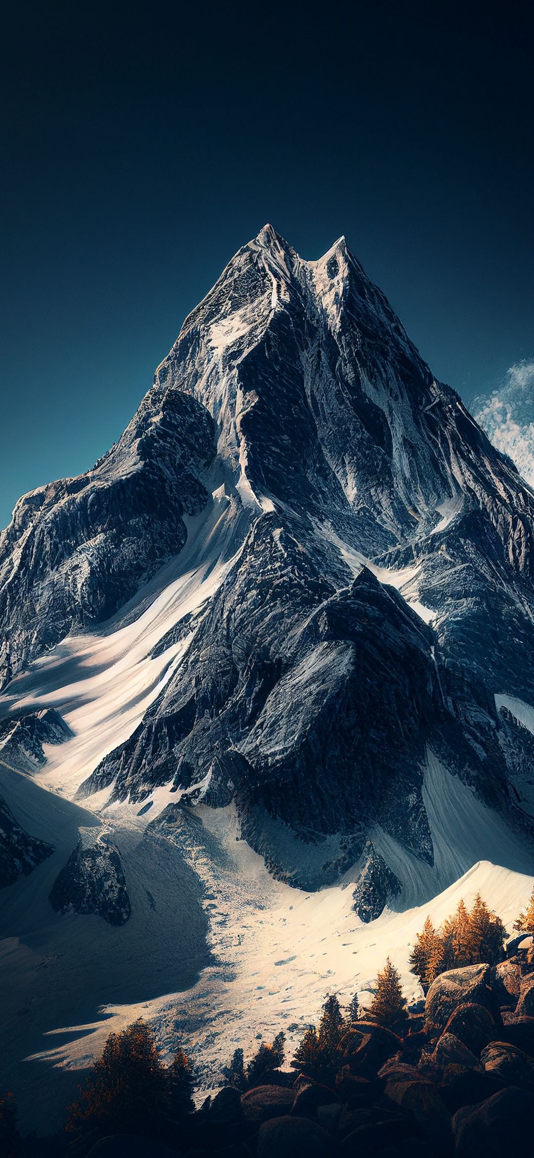 Majestic Snowy Mountain Peak - random wallpaper for OpersCraft