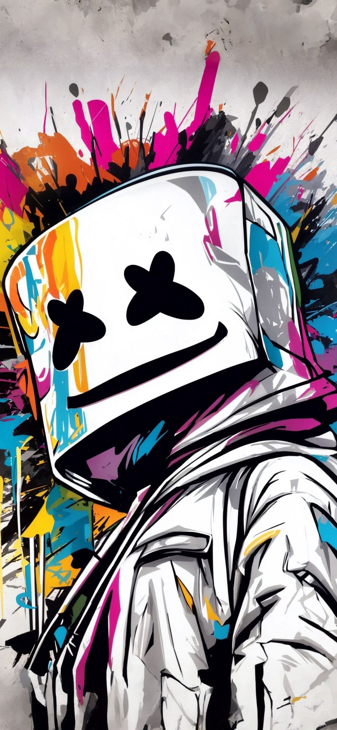 Marshmello Colorful Graffiti Art - marshmello wallpaper for OpersCraft