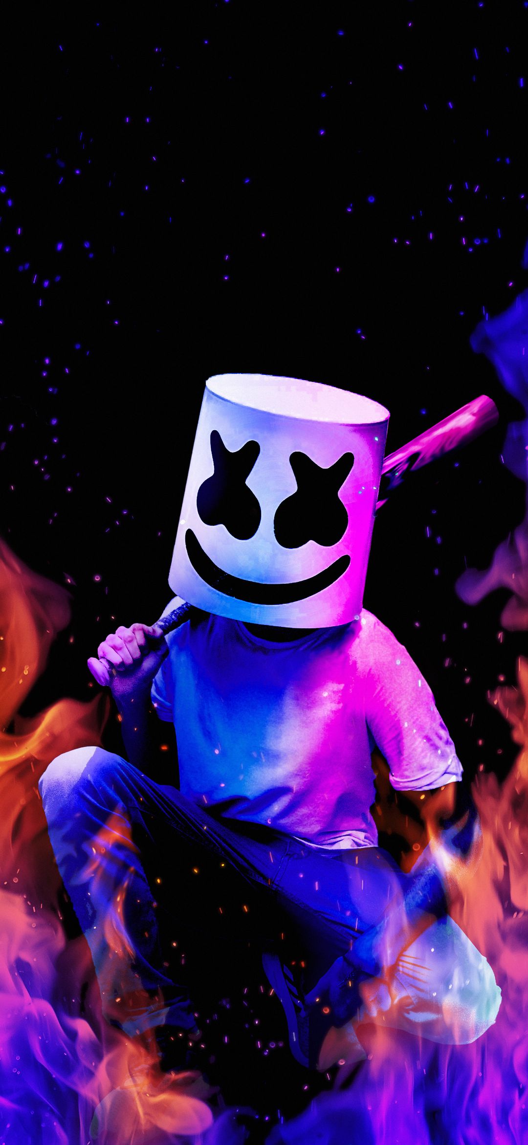 Marshmello Fire Vibes - marshmello wallpaper for OpersCraft