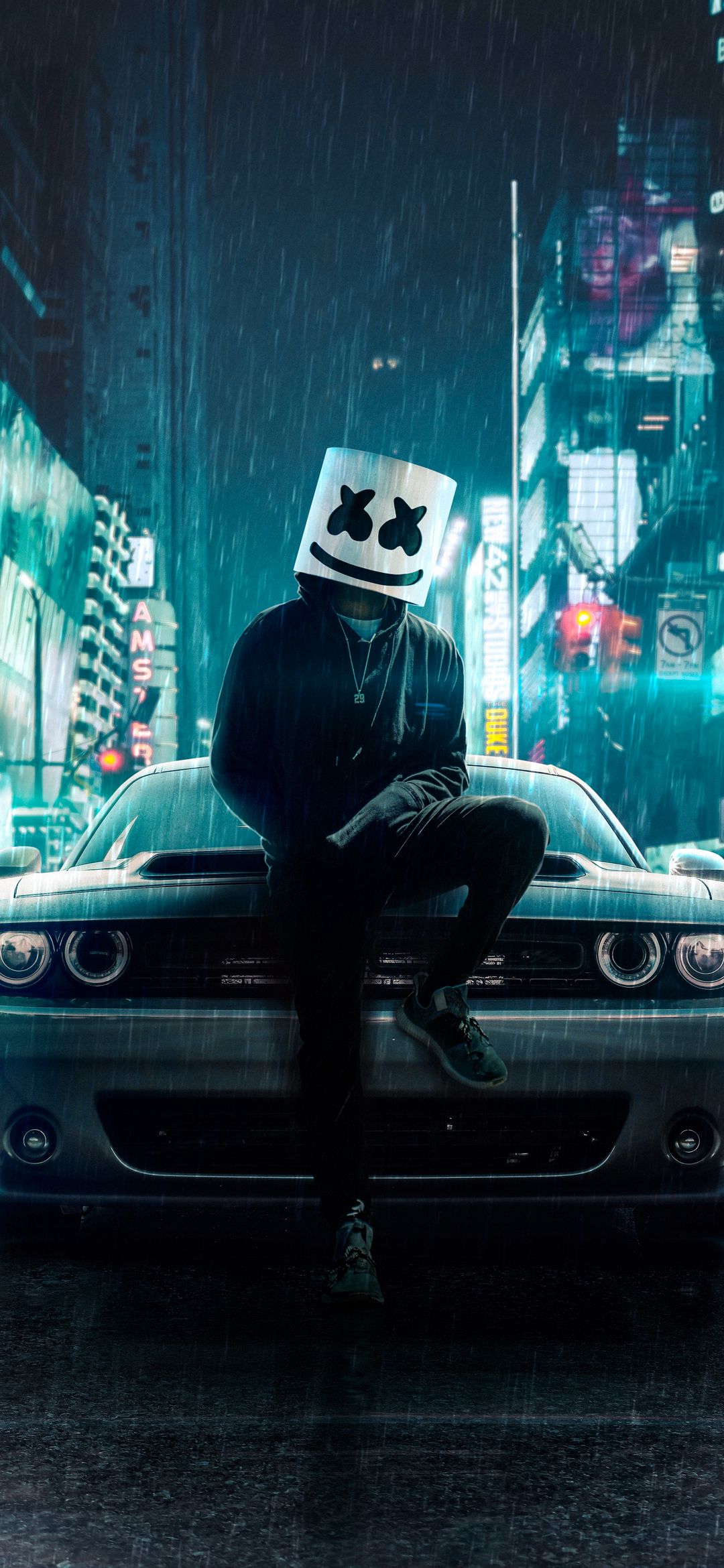 Marshmello Rainy Night - dope wallpaper for OpersCraft