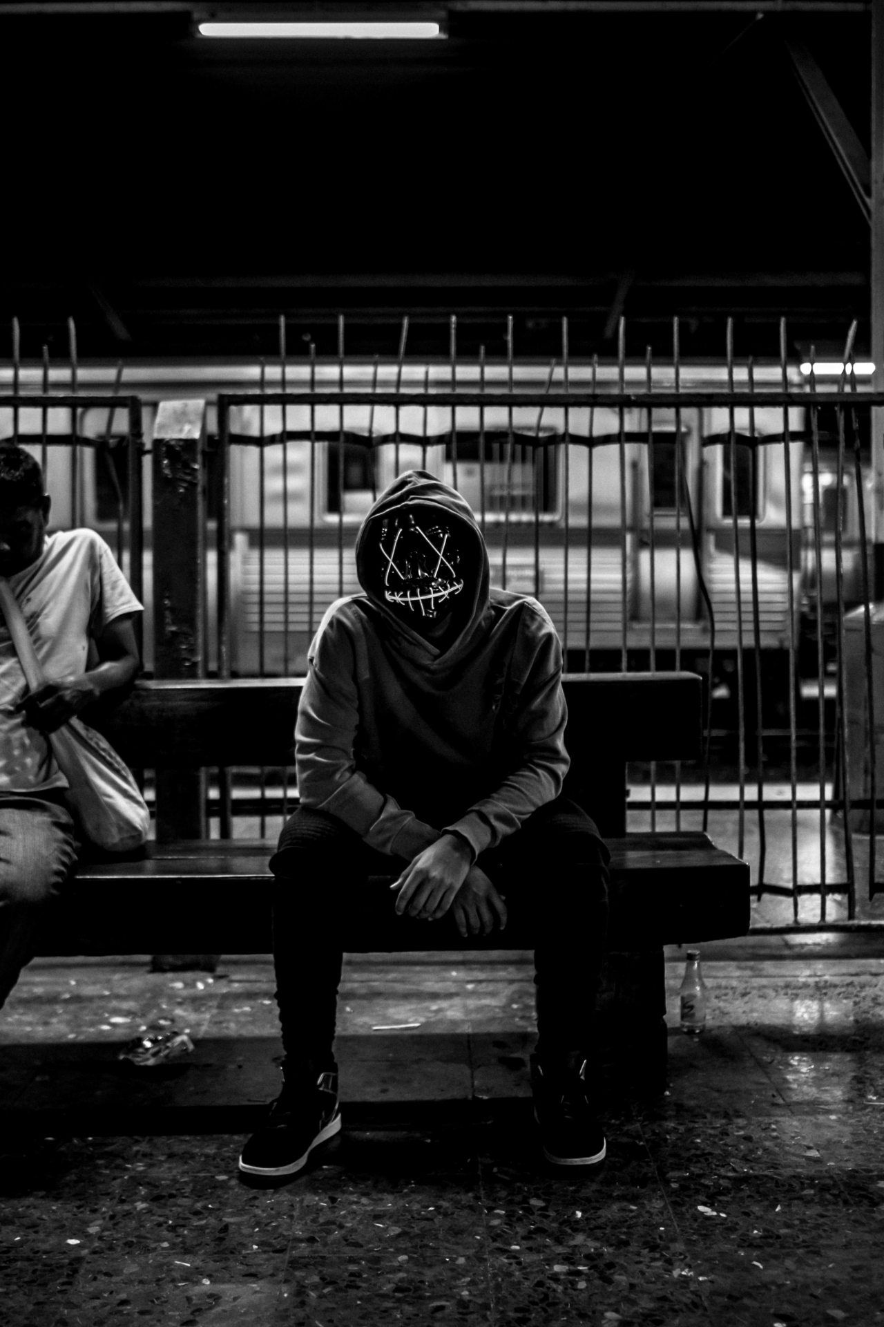 Masked Figure at Station - ghetto wallpaper for OpersCraft