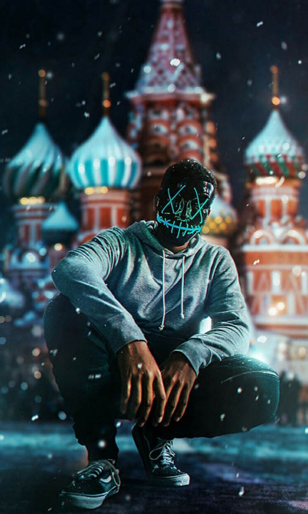 Masked Figure in Moscow - mask wallpaper for OpersCraft