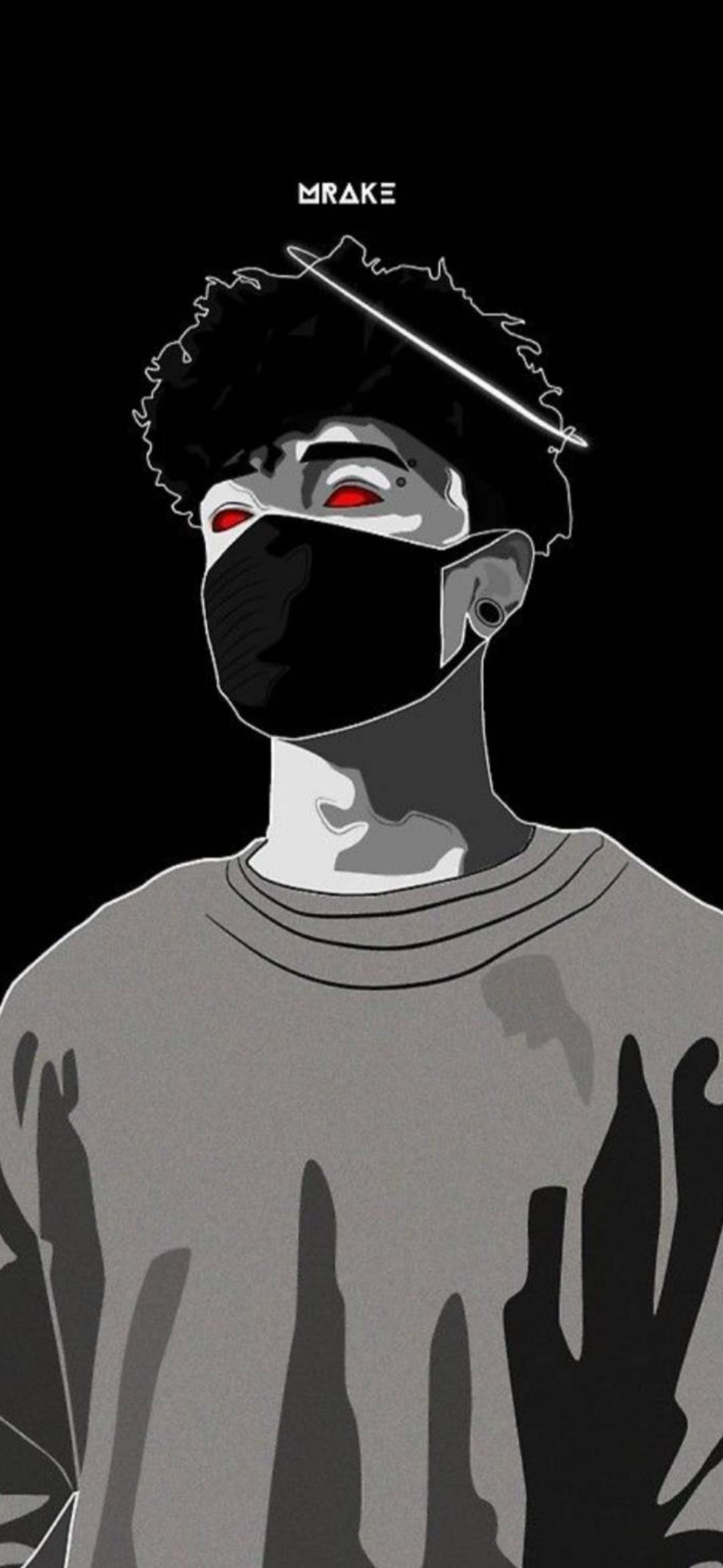 Masked Figure Red Eyes - dope wallpaper for OpersCraft