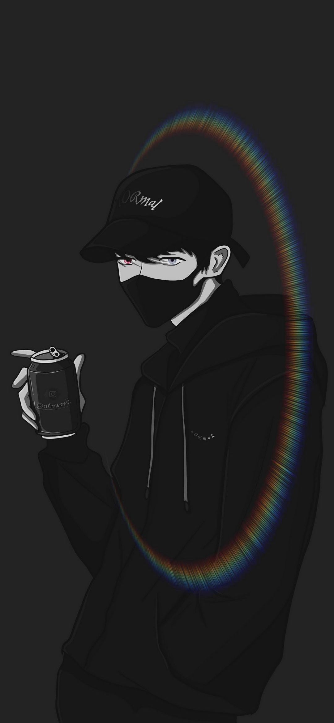 Masked Figure with Aura - anime wallpaper for OpersCraft