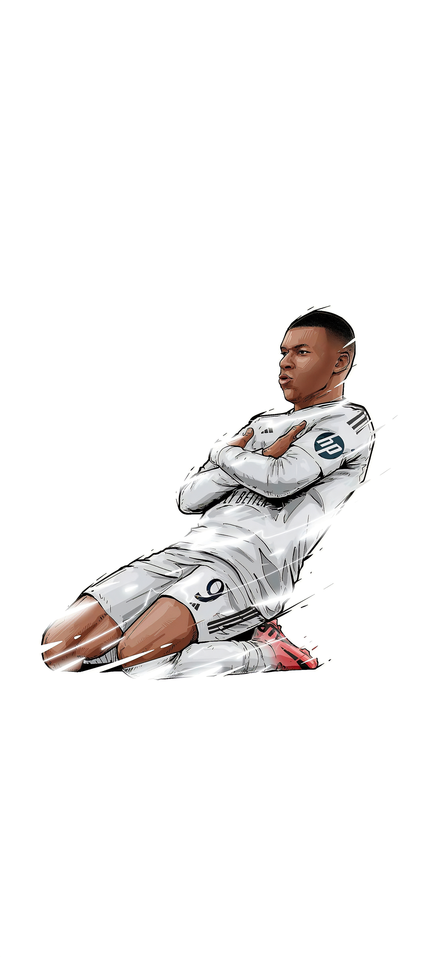 Mbappe Celebration Sketch Art - soccer wallpaper for OpersCraft