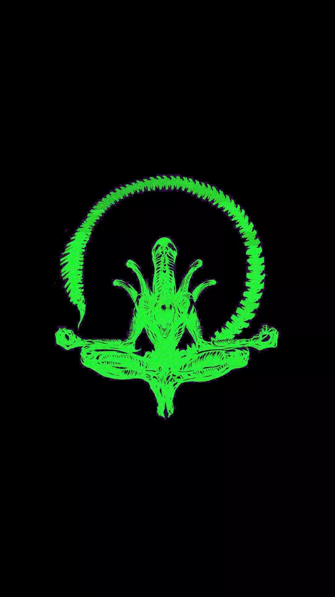 Meditating Alien Xenomorph - alien wallpaper for OpersCraft
