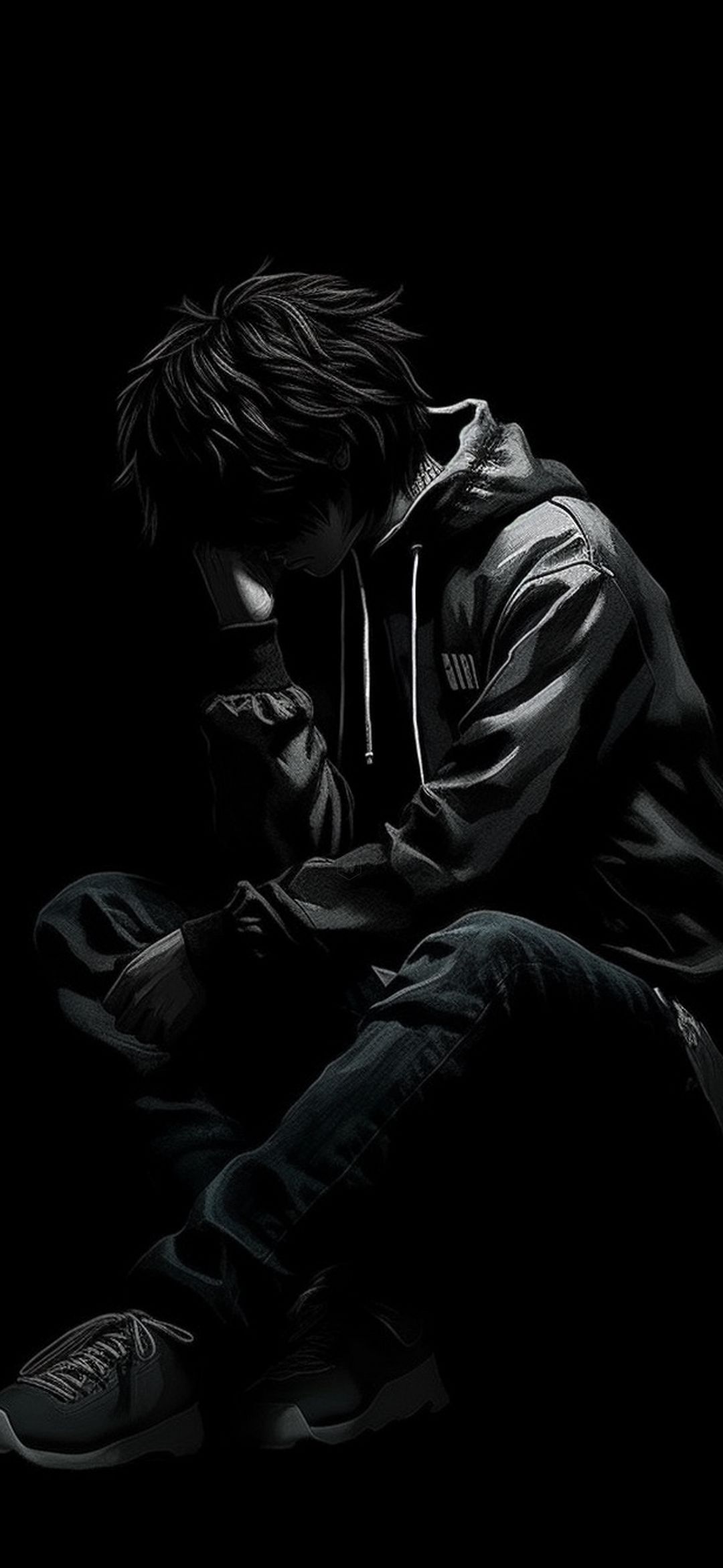 Melancholy Anime Boy - anime wallpaper for OpersCraft