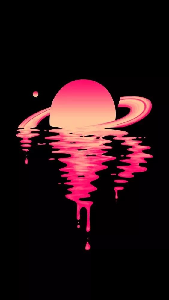 Melting Pink Planet - abstract wallpaper for OpersCraft
