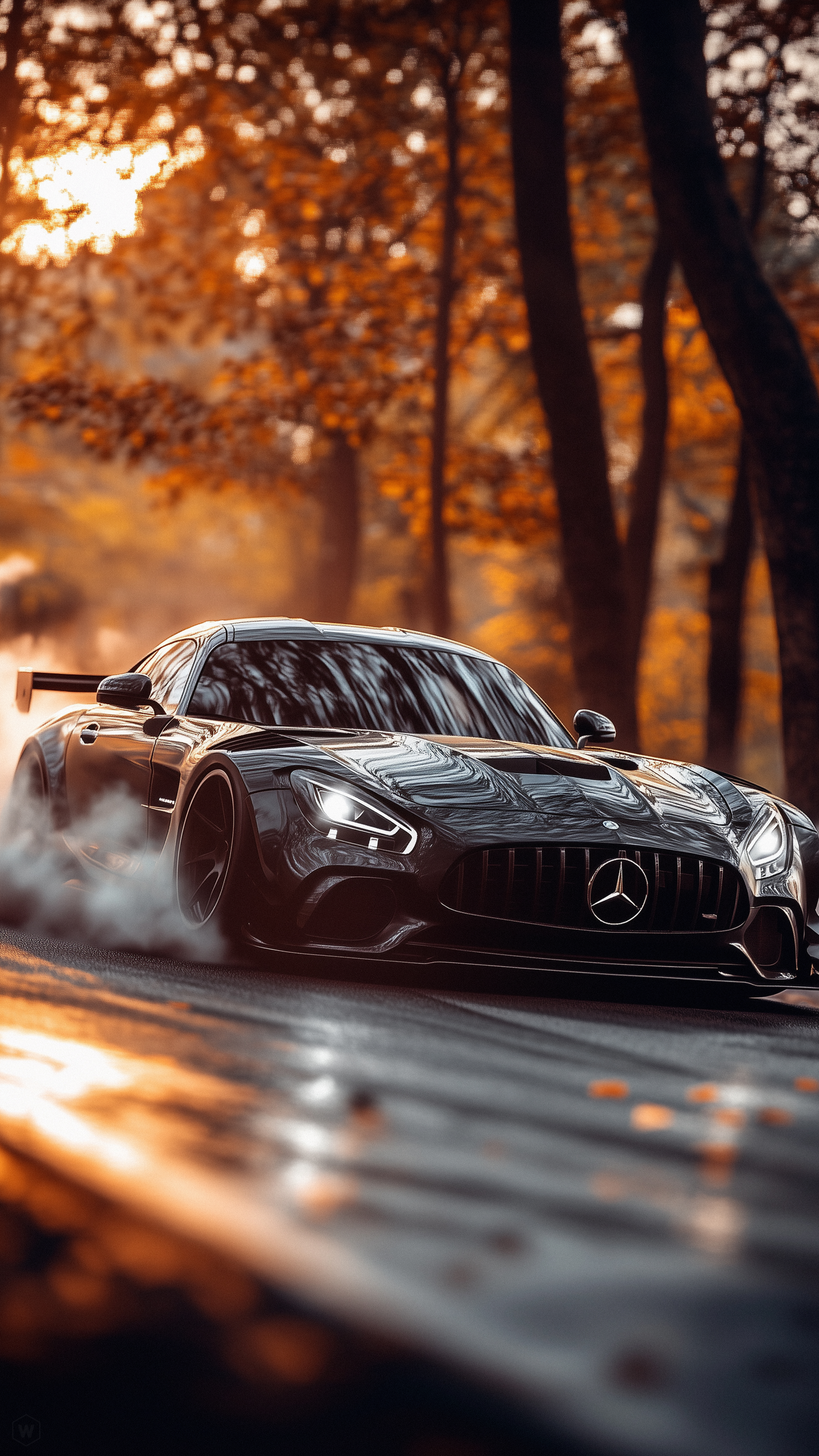 Mercedes AMG Autumn Drive - ferrari wallpaper for OpersCraft