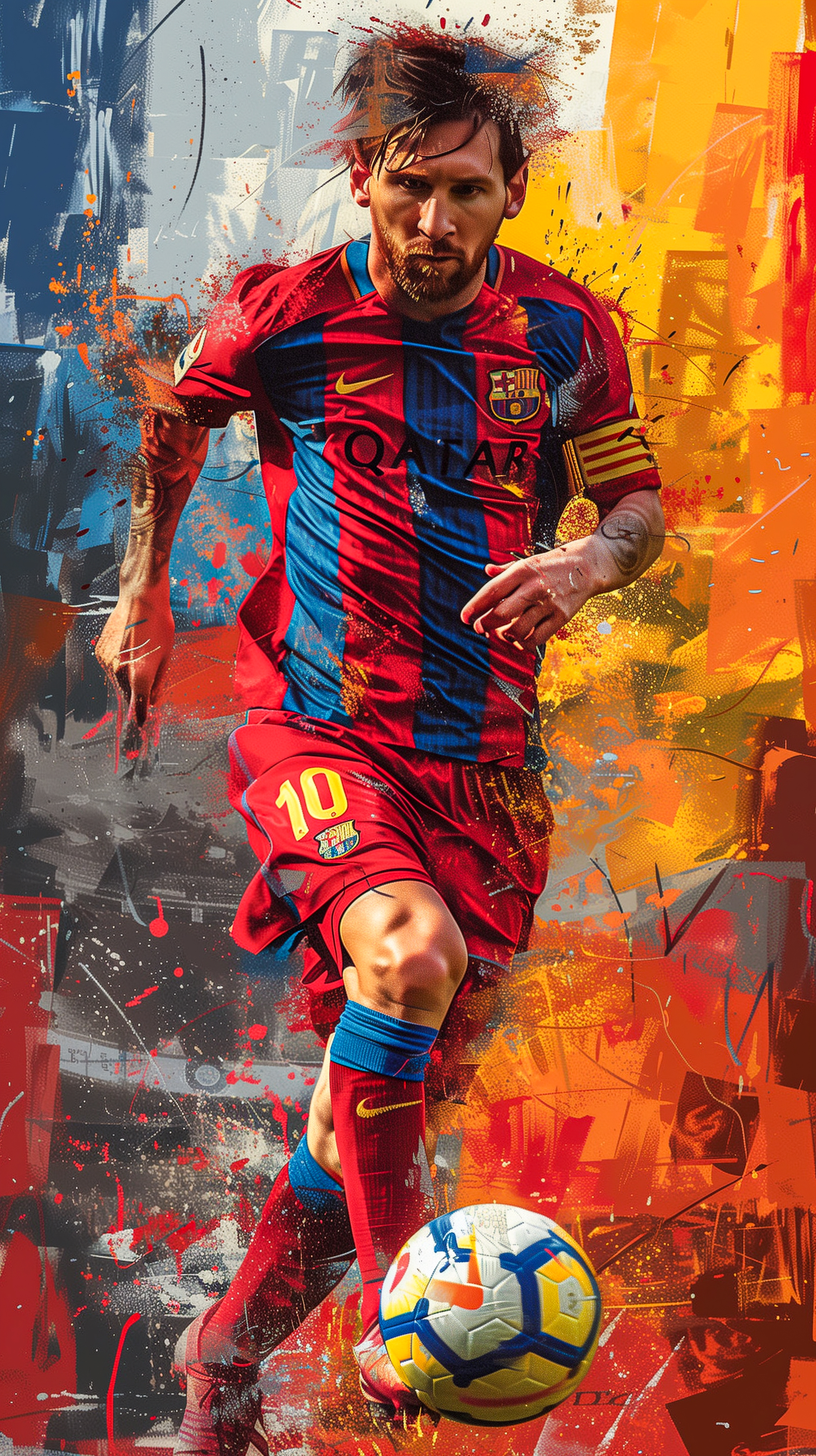 Messi Football Art - soccer wallpaper for OpersCraft