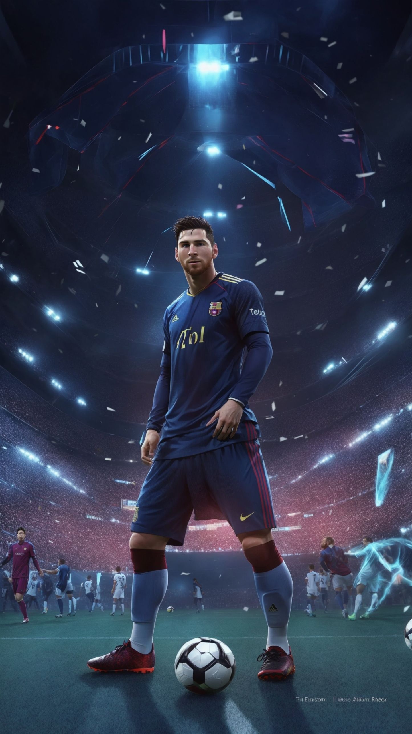 Messi Stadium Celebration - soccer wallpaper for OpersCraft