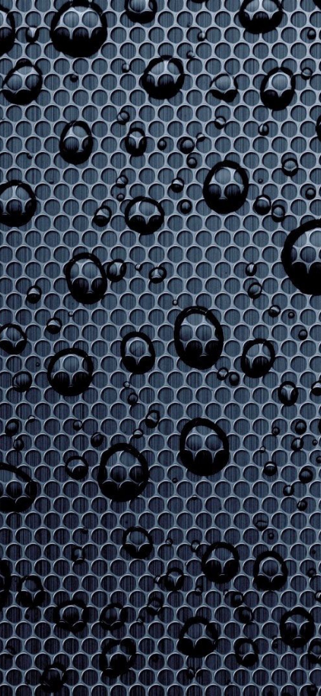 Metallic Grid with Waterdrops - abstract wallpaper for OpersCraft