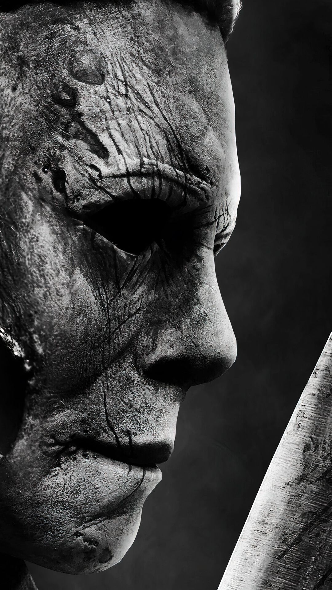 Michael Myers Monochrome Portrait - halloween wallpaper for OpersCraft