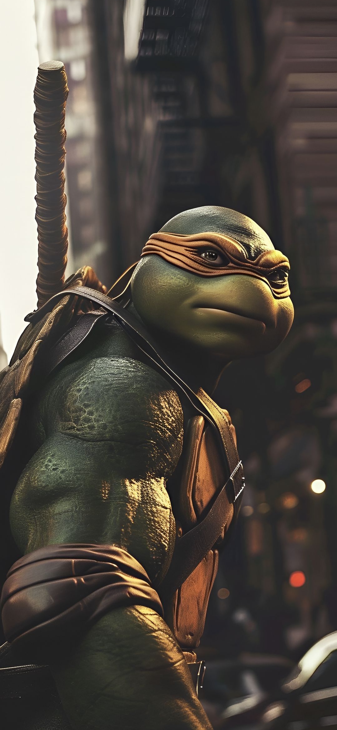 Michelangelo in the City - teenage mutant ninja turtles wallpaper for OpersCraft