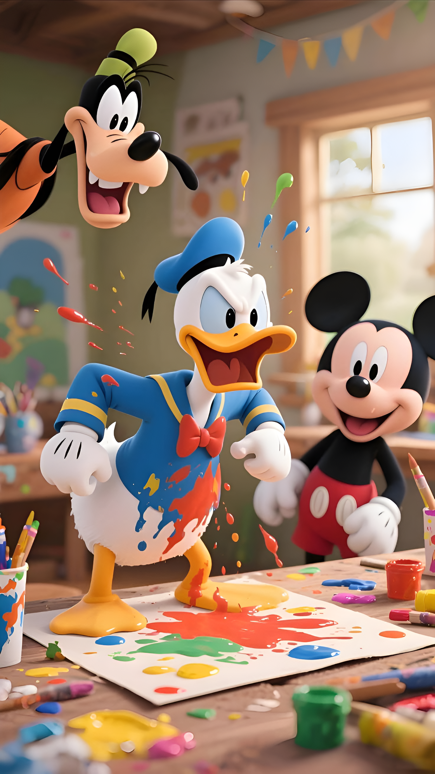 Mickey and Friends Painting - character wallpaper for OpersCraft