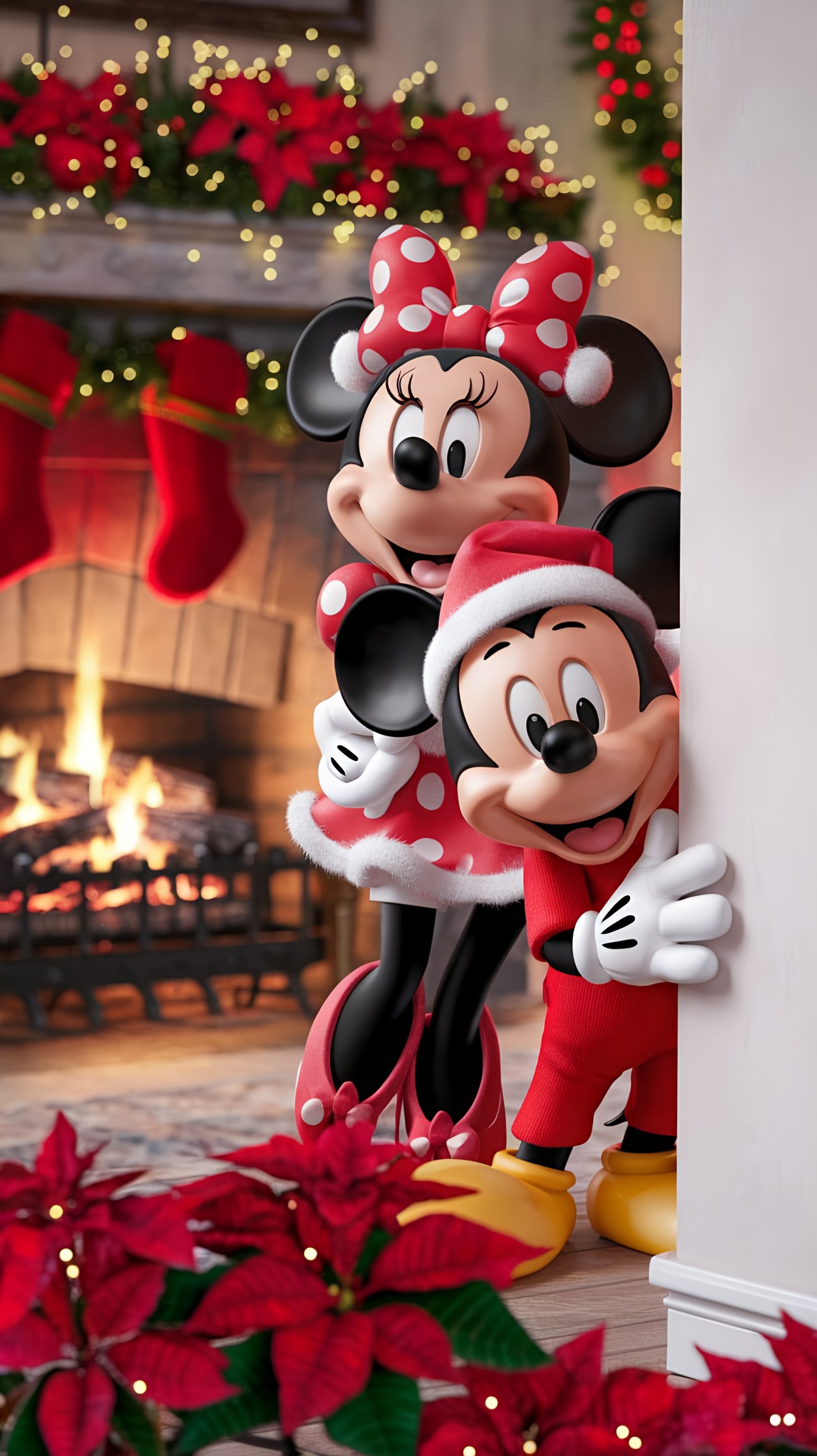Mickey and Minnie Christmas - character wallpaper for OpersCraft