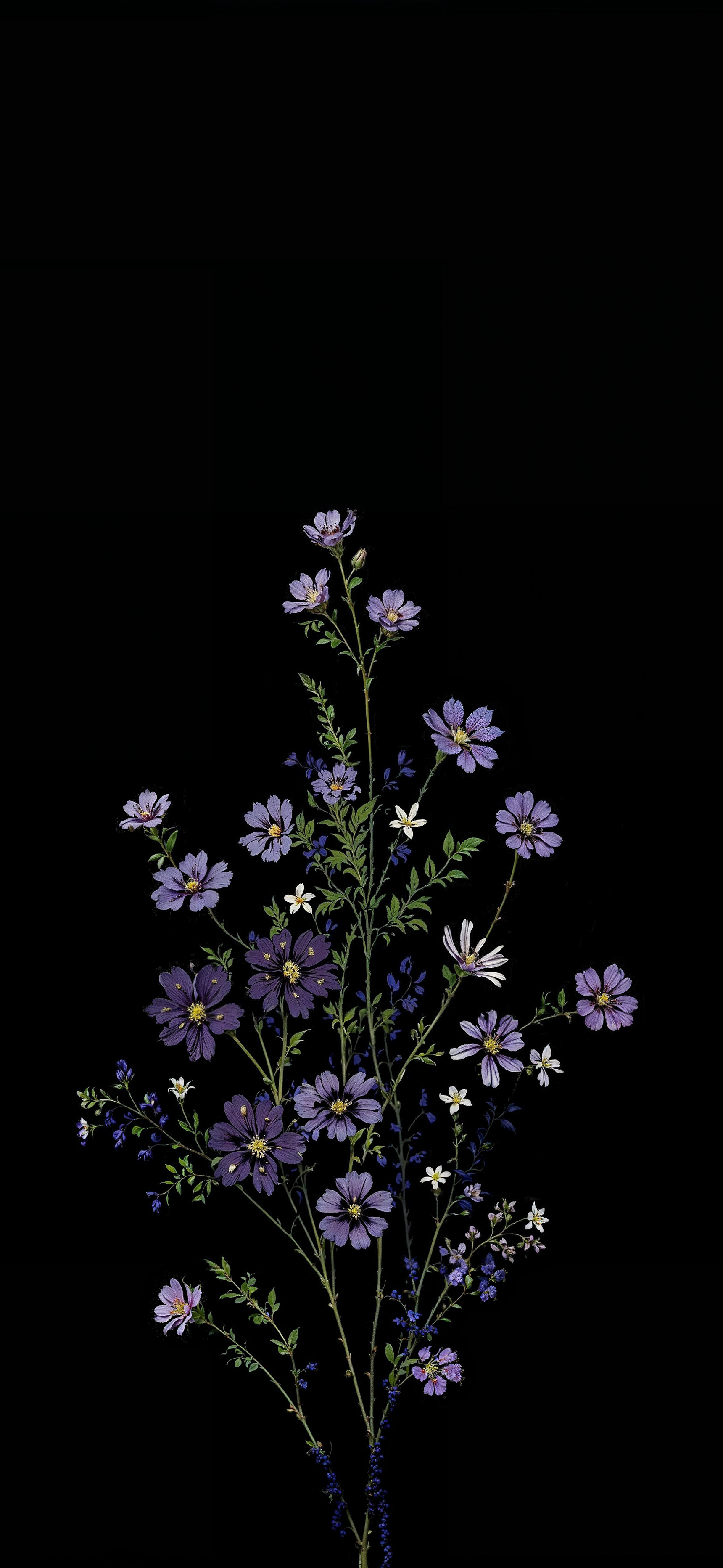 Midnight Bloom Bouquet - floral wallpaper for OpersCraft