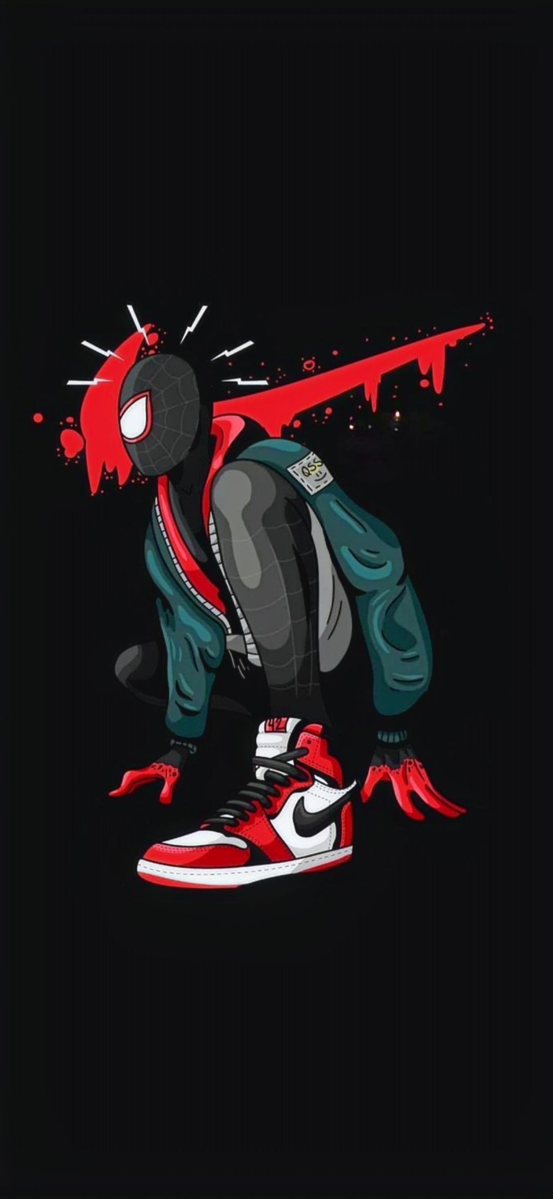 Miles Morales Air Jordan - marvel wallpaper for OpersCraft