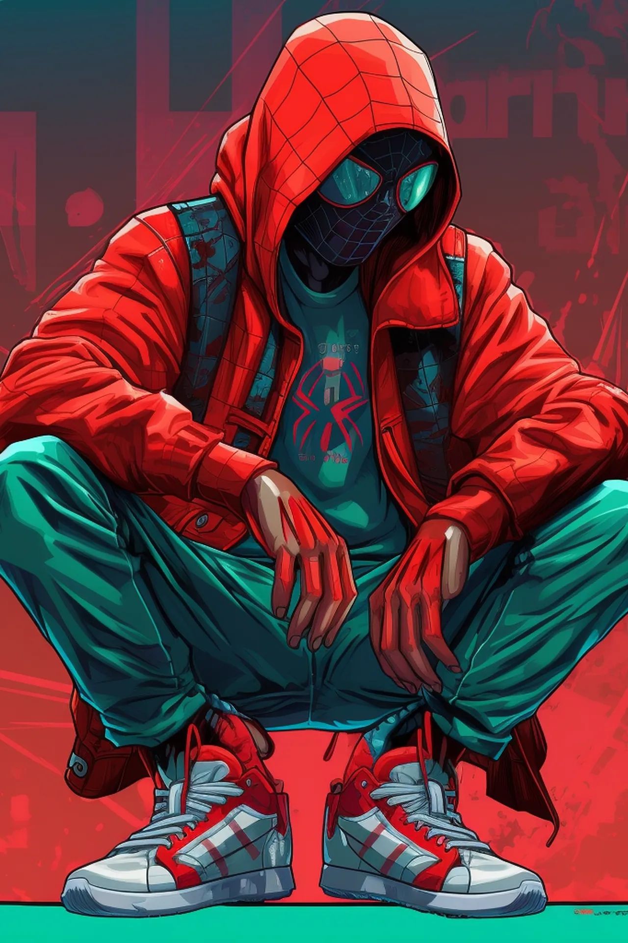 Miles Morales Chill Pose - spider-man wallpaper for OpersCraft