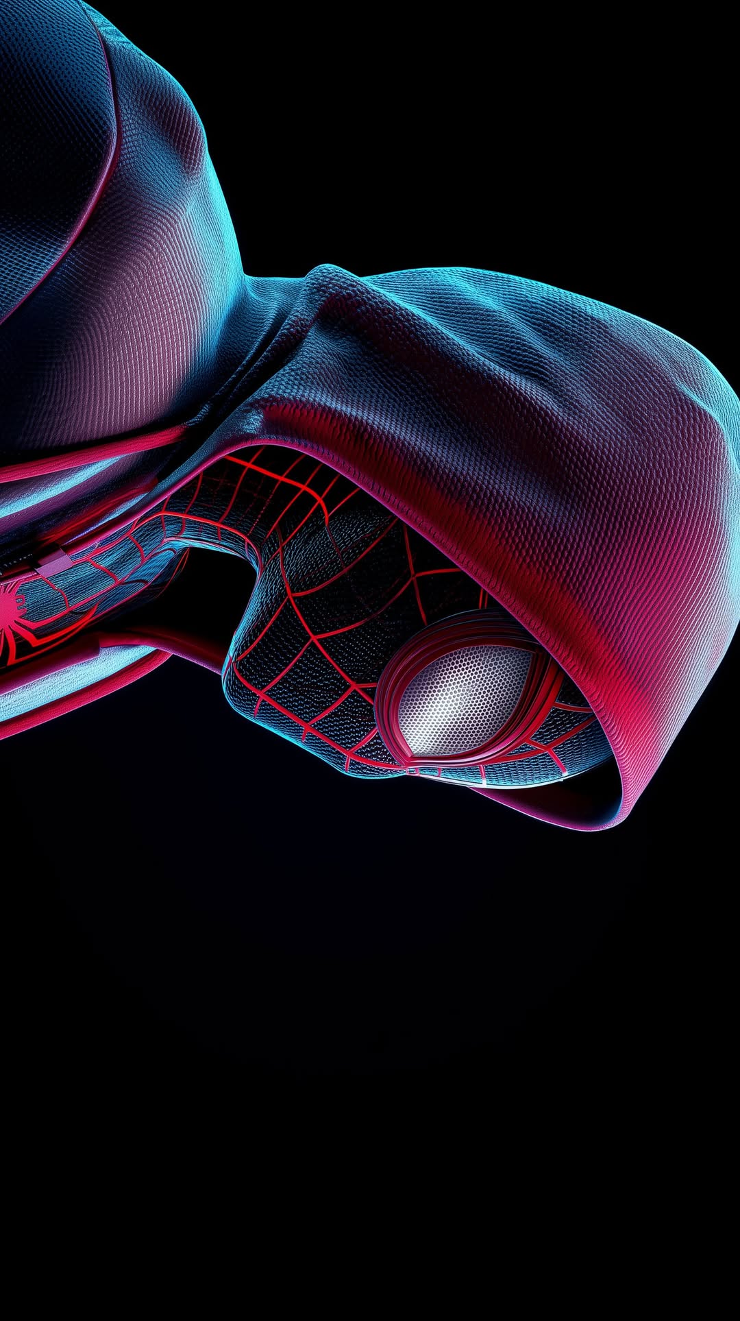 Miles Morales Neon Portrait - spider-man wallpaper for OpersCraft