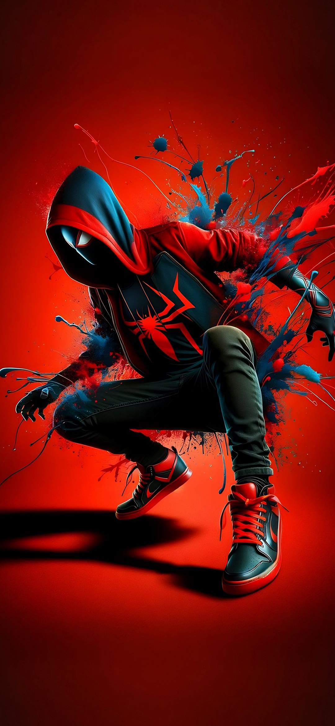 Miles Morales Splash Art - spider-man wallpaper for OpersCraft