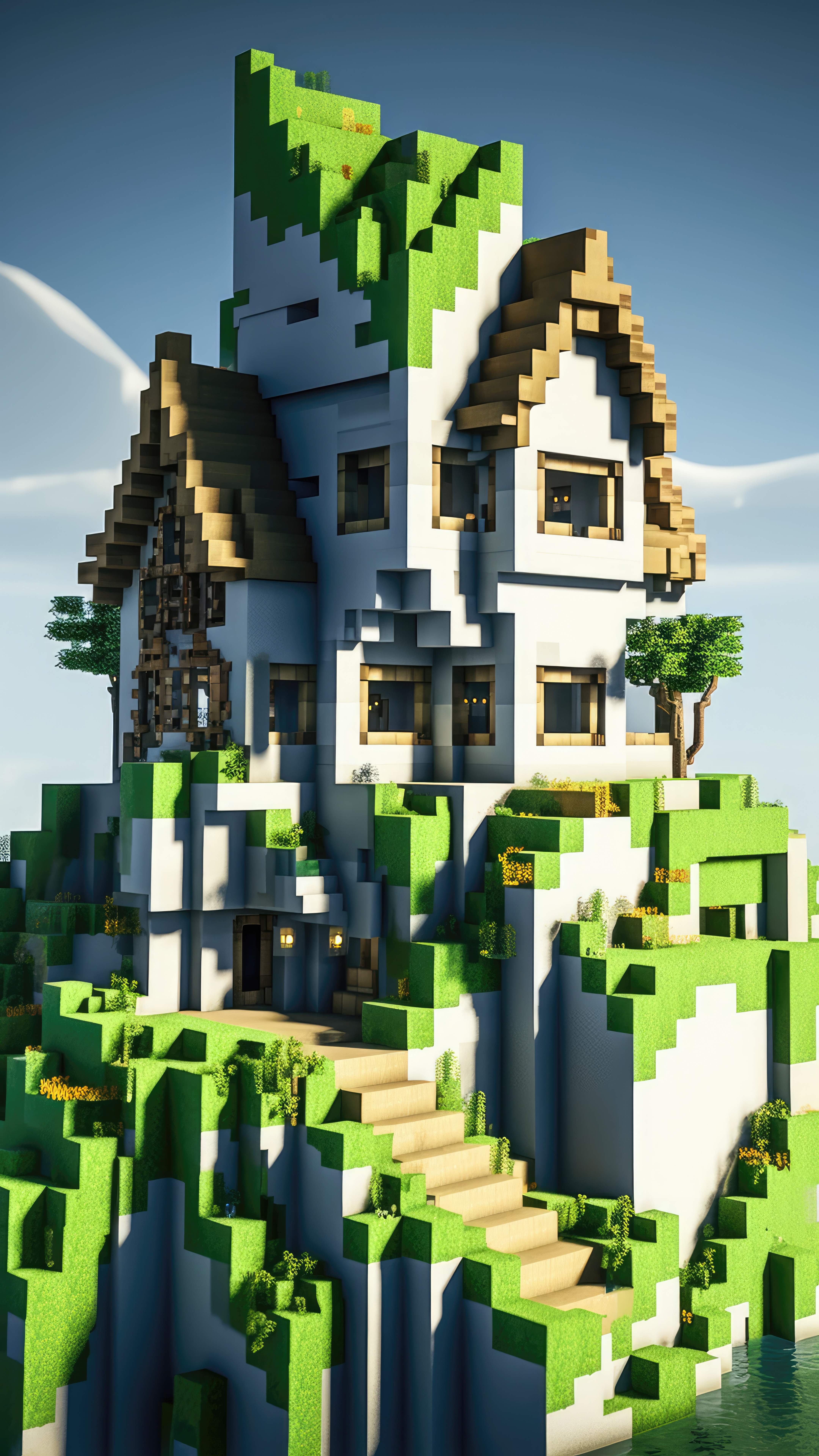 Minecraft Blocky House - minecraft wallpaper for OpersCraft