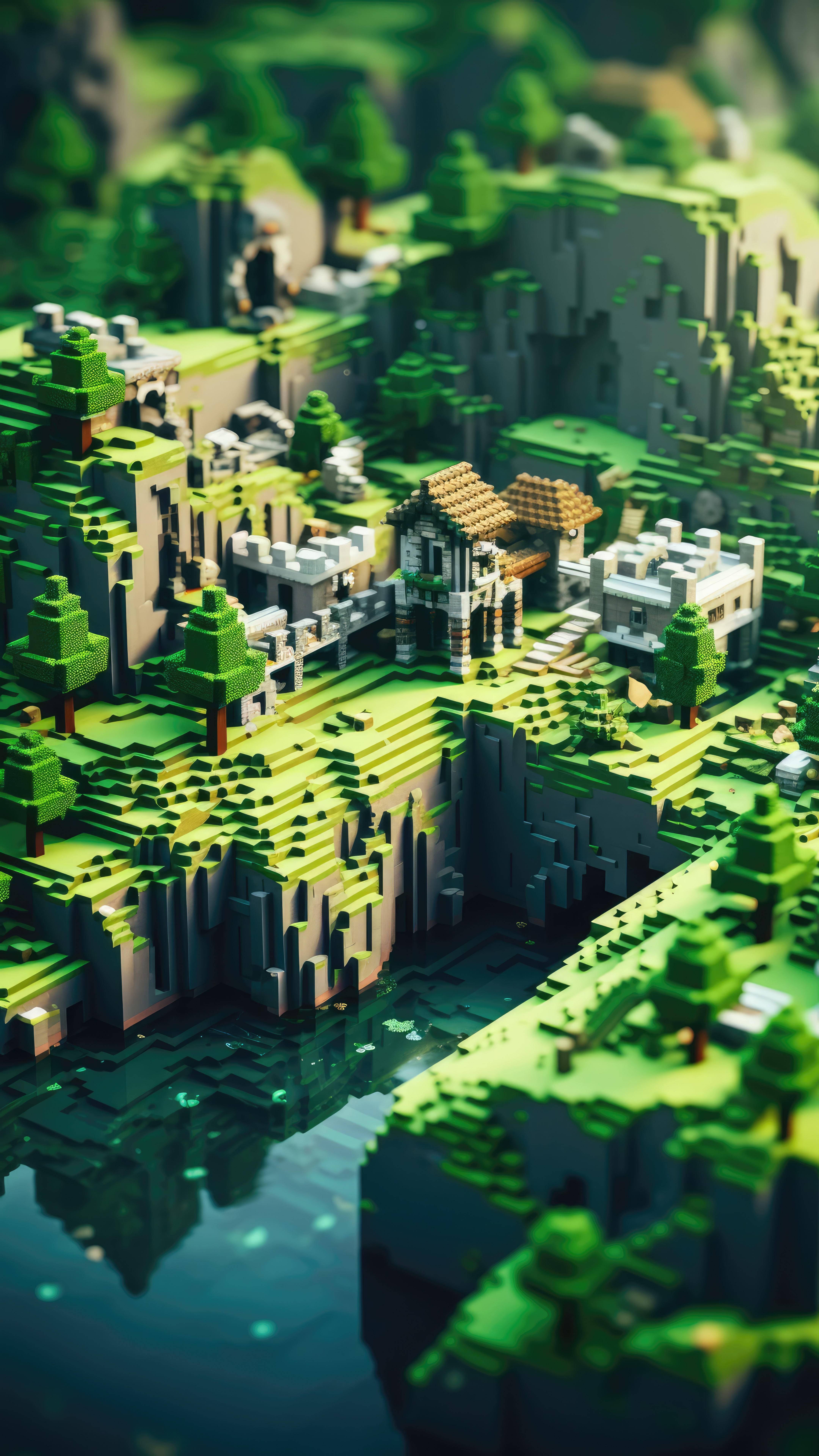 Minecraft Blocky Landscape - minecraft wallpaper for OpersCraft