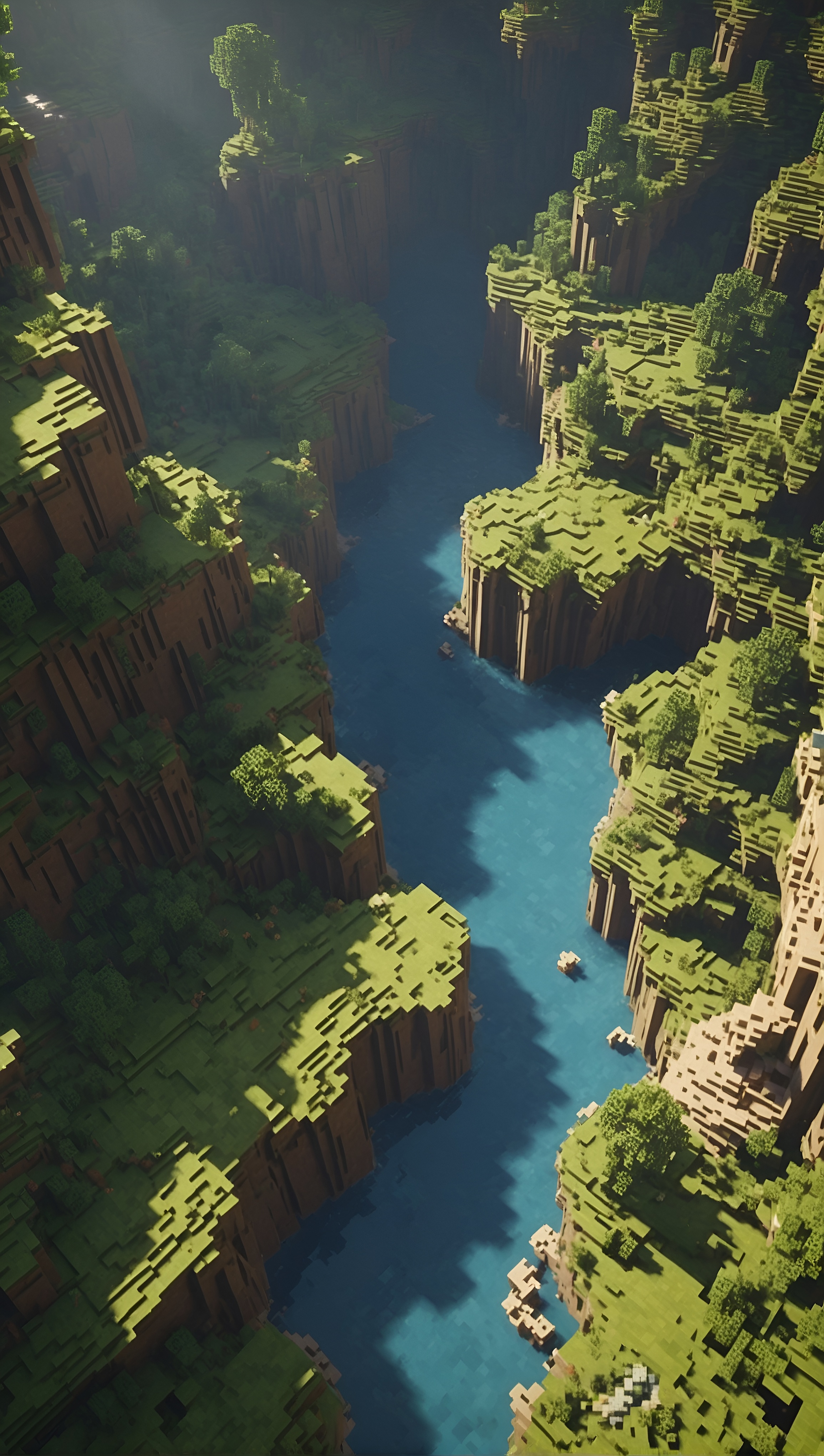 Minecraft Canyon River - minecraft wallpaper for OpersCraft