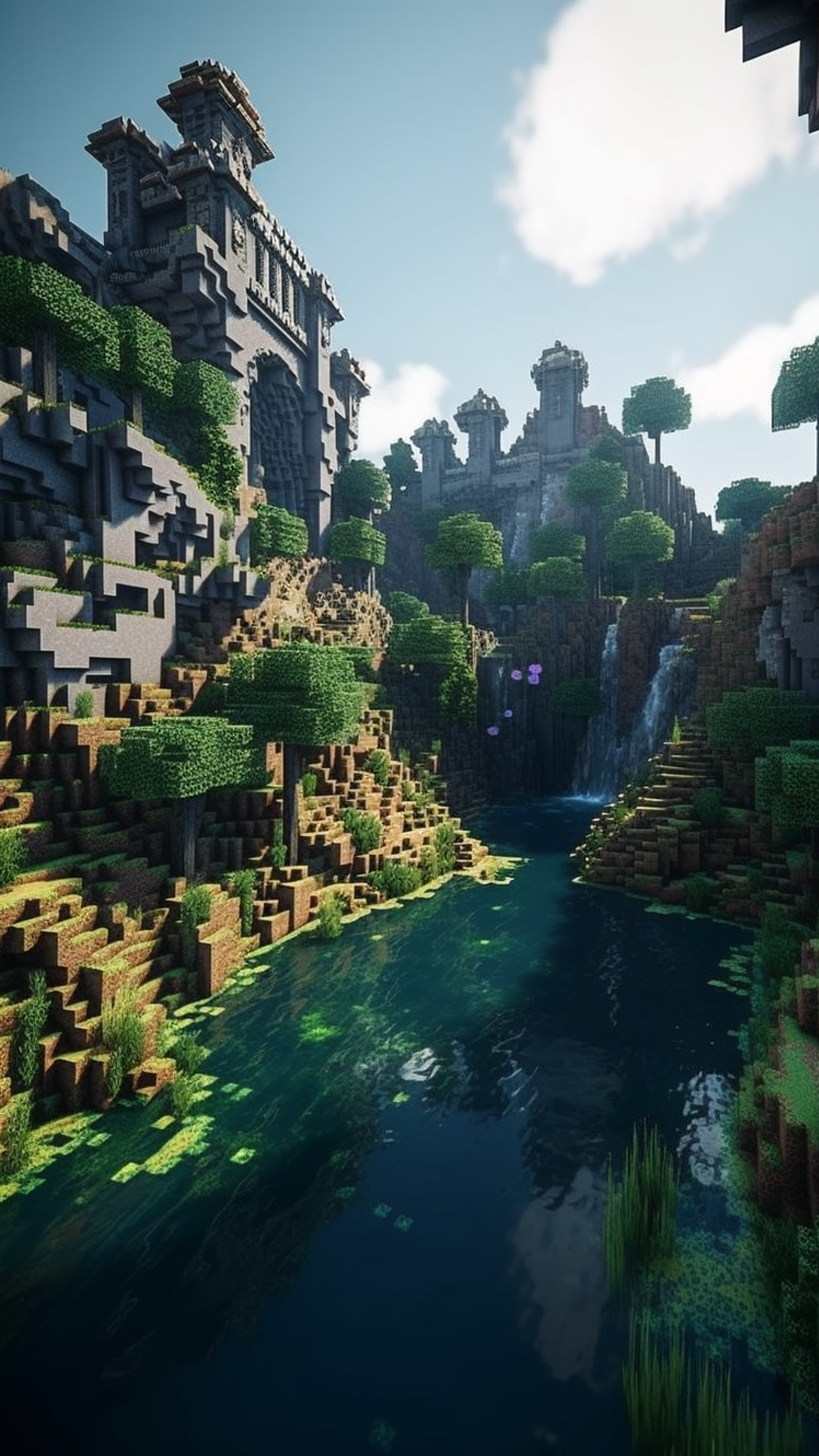 Minecraft Castle Landscape - minecraft wallpaper for OpersCraft