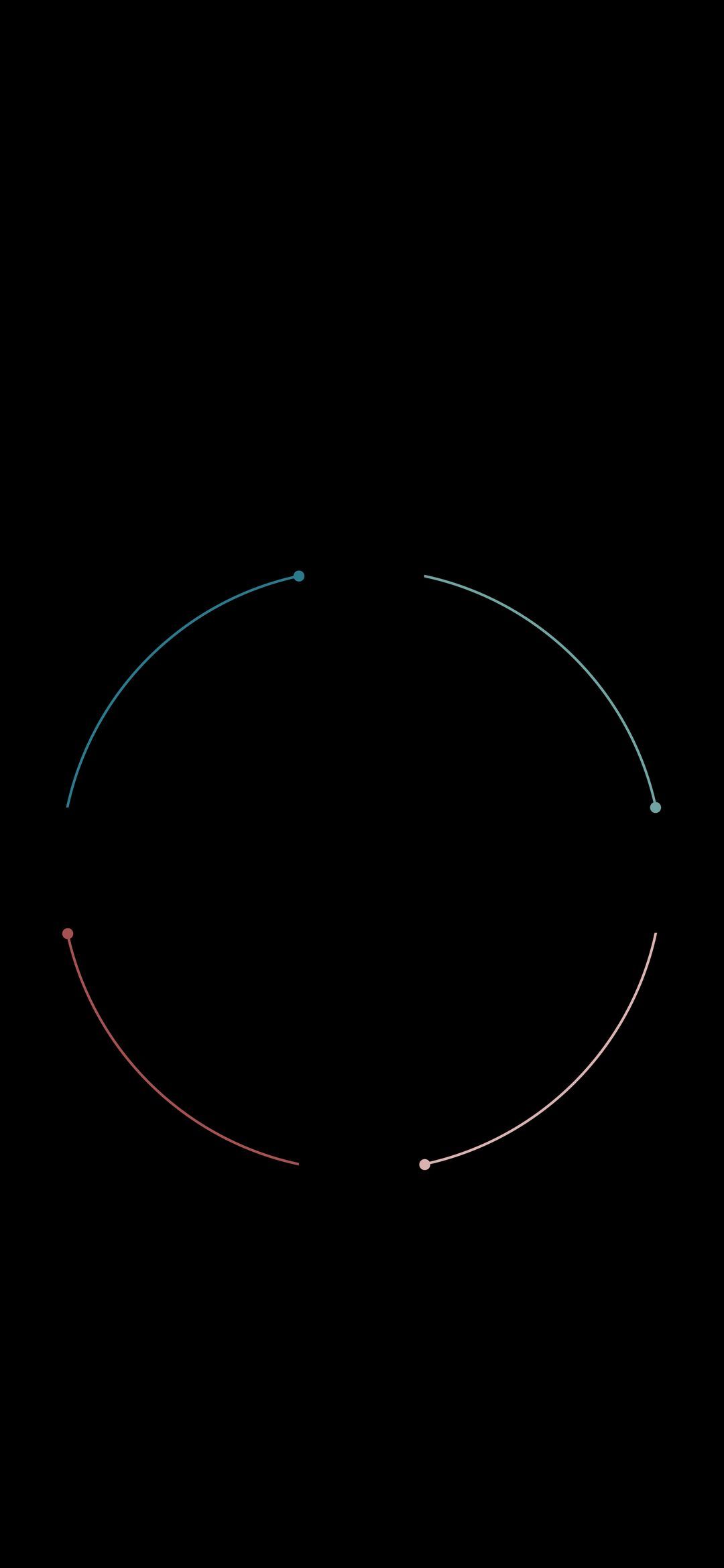 Minimalist Circle Segments - minimal wallpaper for OpersCraft