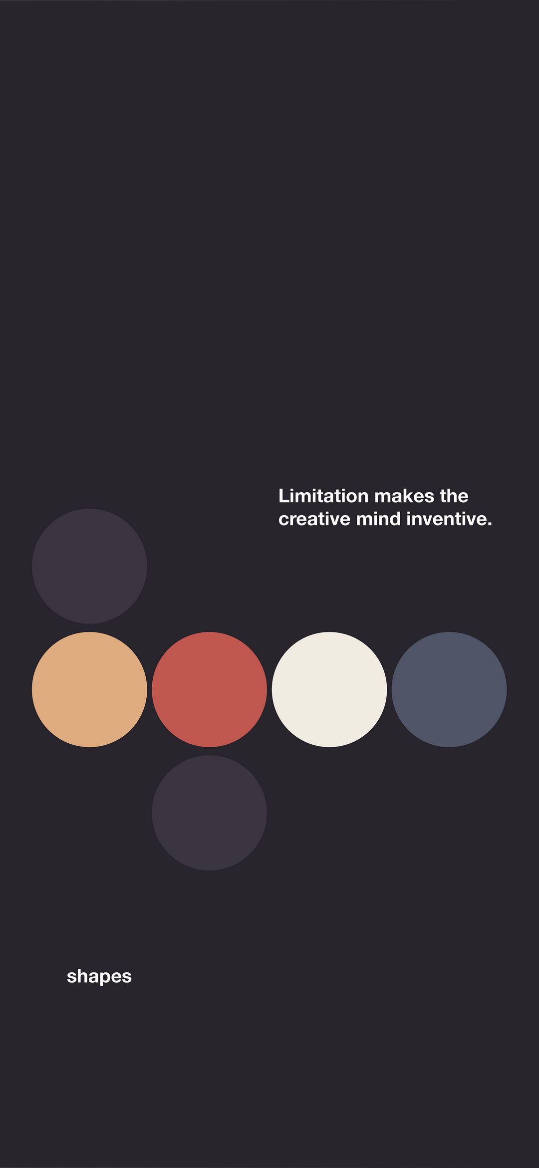 Minimalist Color Circles - abstract wallpaper for OpersCraft