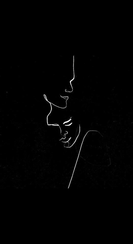 Minimalist Couple Line Art - couple wallpaper for OpersCraft