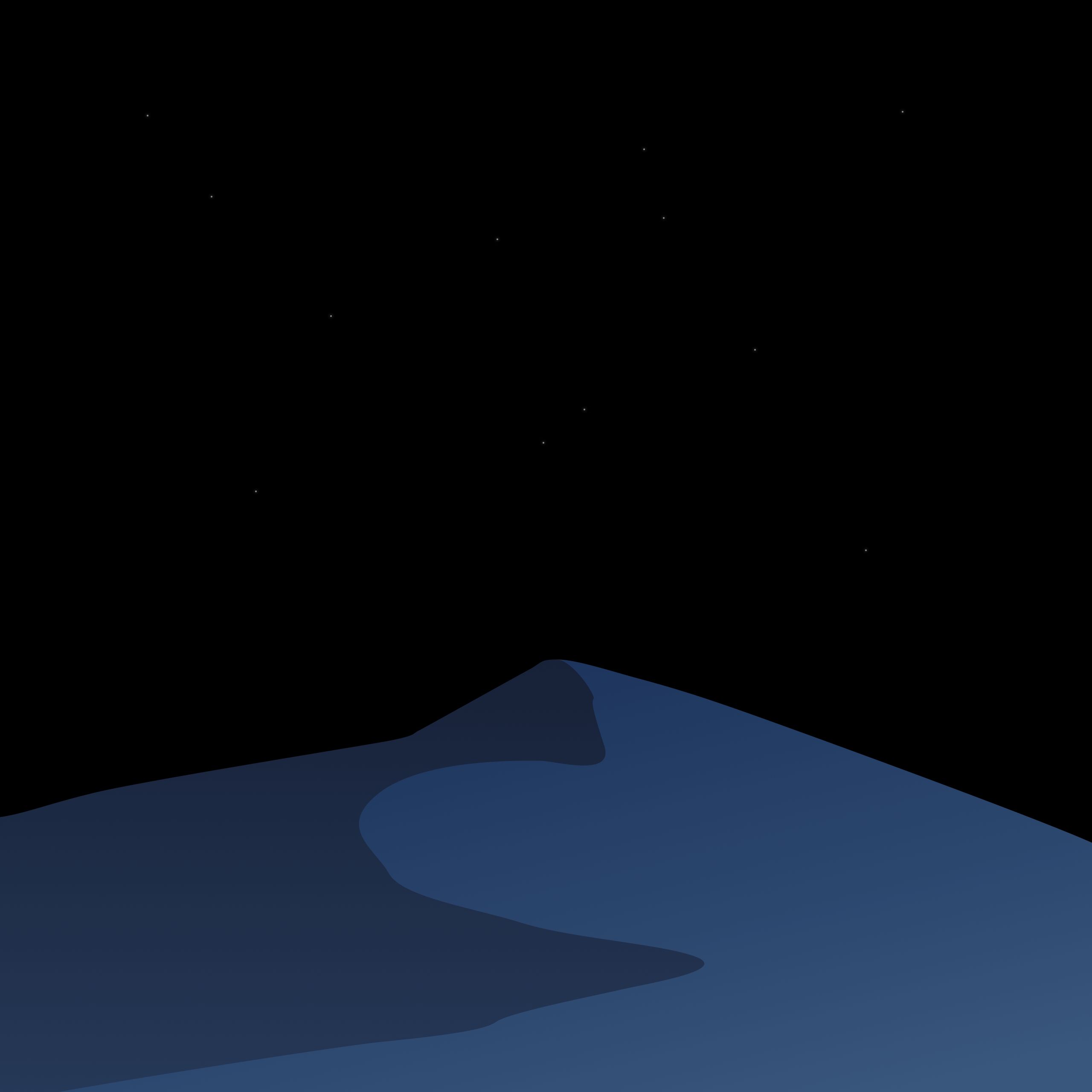 Minimalist Desert Nightscape - minimal wallpaper for OpersCraft